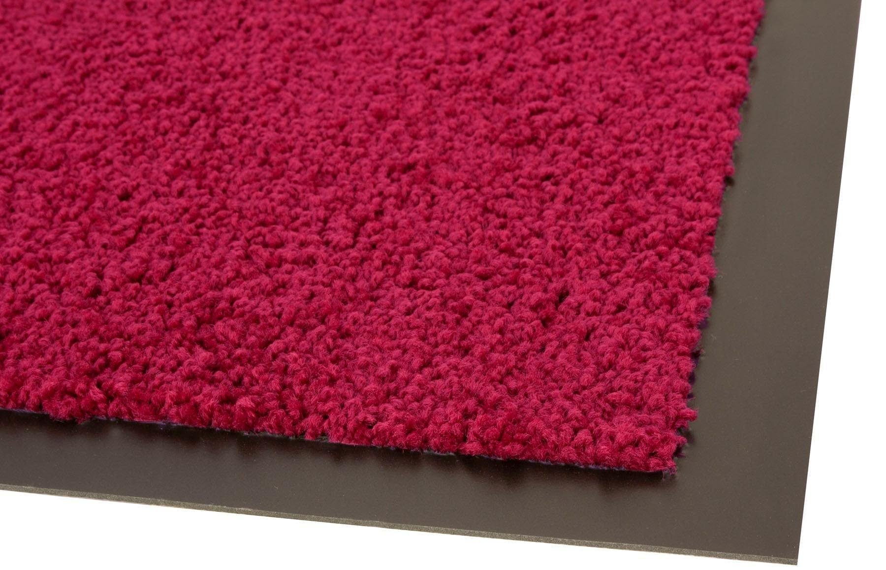Primaflor-Ideen in Textil Fussmatte »DANCER, Made in Netherlands«, rechteckig, 6 mm Höhe, Schmutzfangmatte, Uni-Farben, grosse Farbauswahl, waschbar