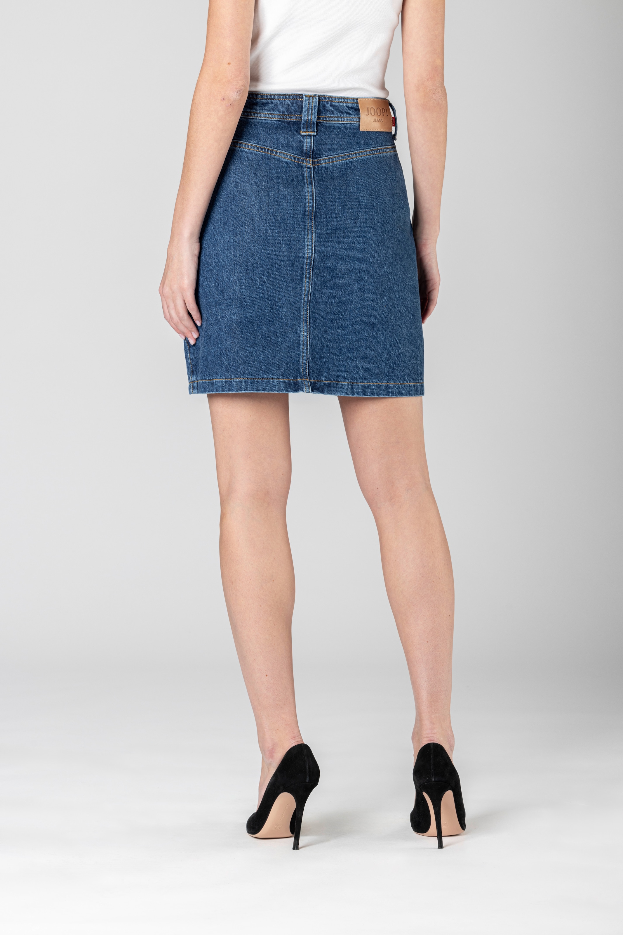 Joop Jeans Jeansrock »Rosa«, Mit Gürtelschlaufen