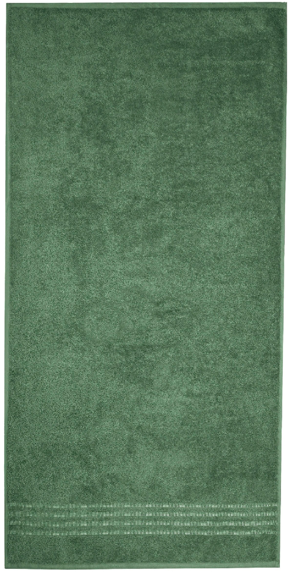 Schiesser Duschtücher »Milano aus 100% Baumwolle mit eleganter Bordüre in Hoch-Tief-Optik«, (Set, 2 St., 2er Set Badetücher 70 x 140 cm), Made in Green