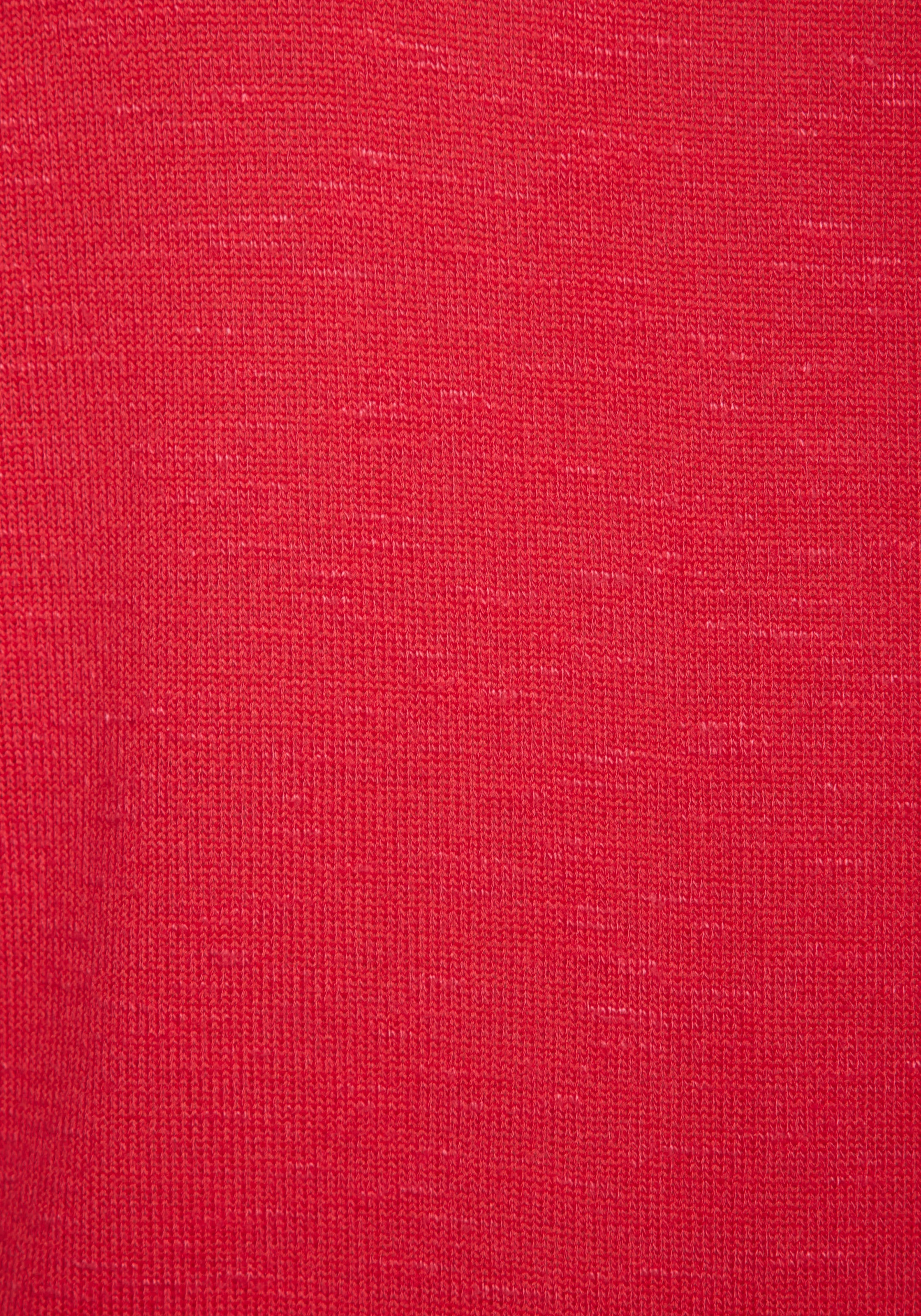 Vivance Kurzarmshirt »mit breitem Bund«, aus weichem Viskose-Feinstrick