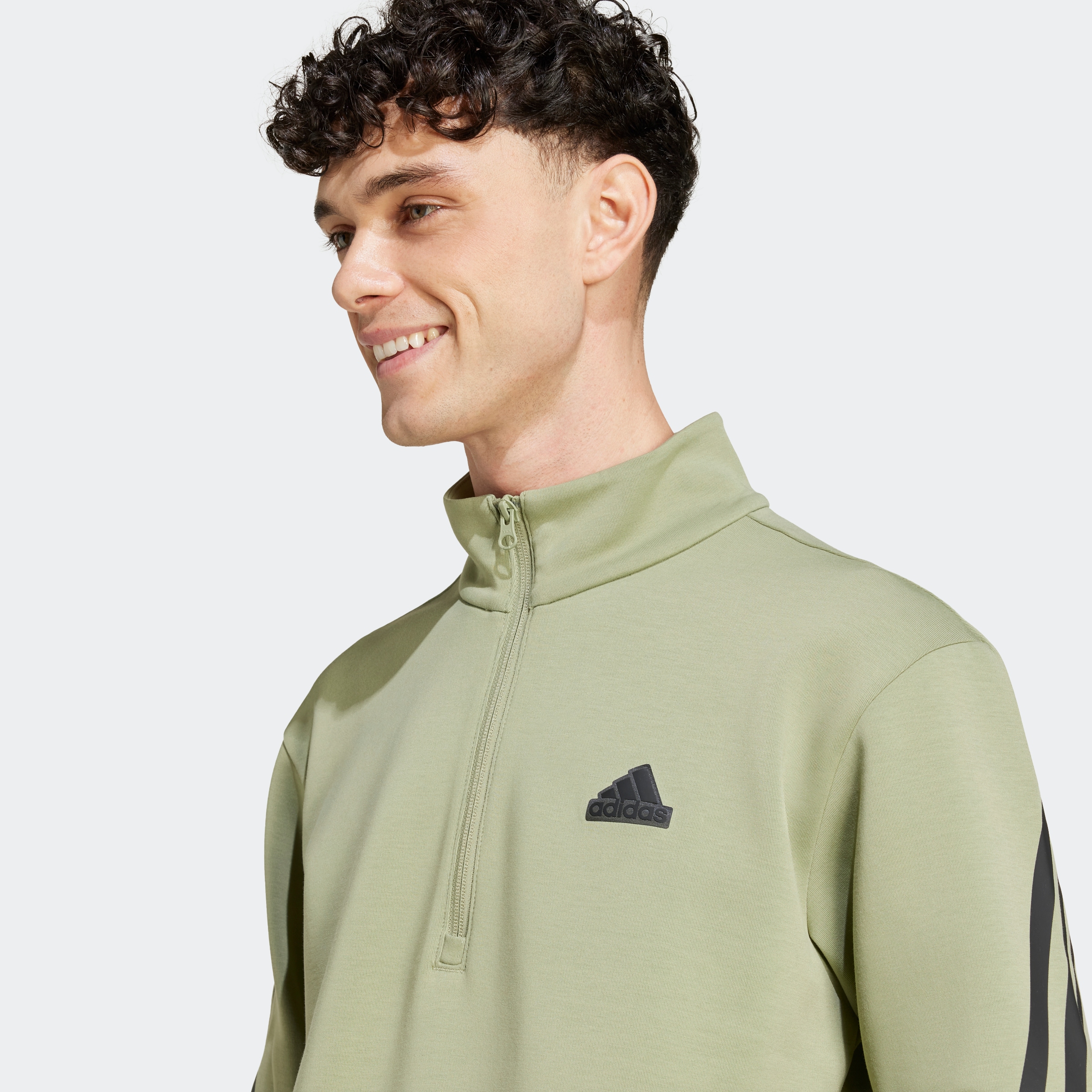 adidas Sportswear Rollkragenpullover »M FI 3S HALFZIP«, (1 tlg.)