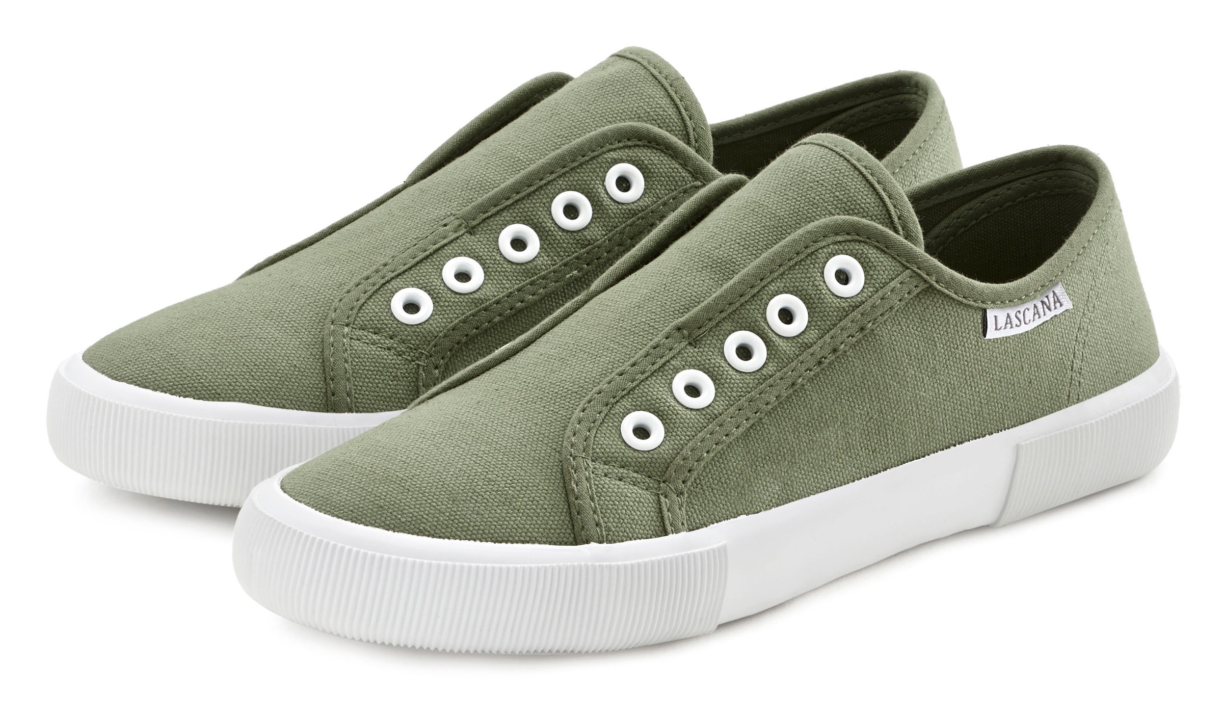 LASCANA Sneaker Slipper, Halbschuh bequem zum Reinschlüpfen VEGAN