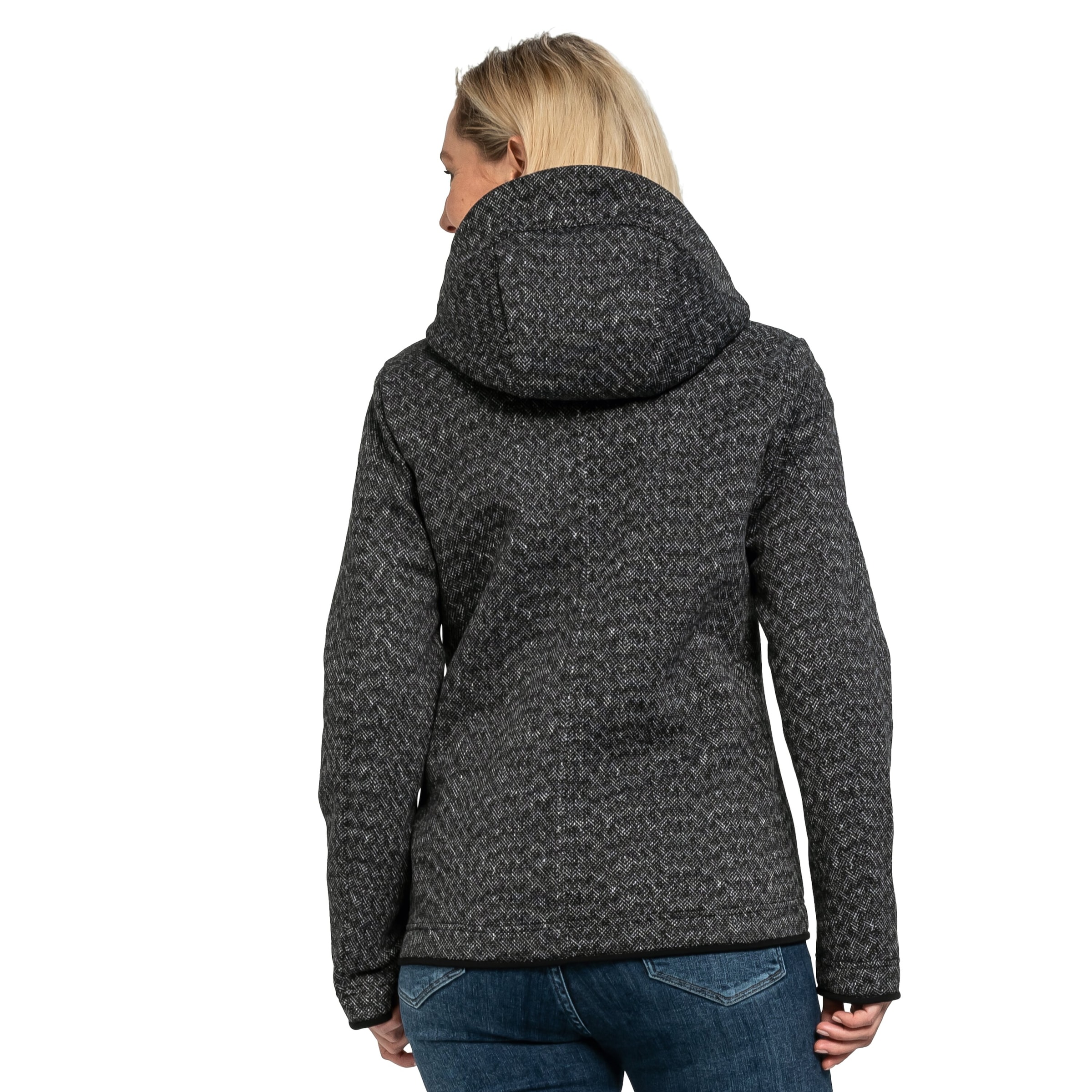 Schöffel Fleecejacke »Fleece Hoody Aurora L«, mit Kapuze, Wärmend, atmungsaktiv Übergangsjacke