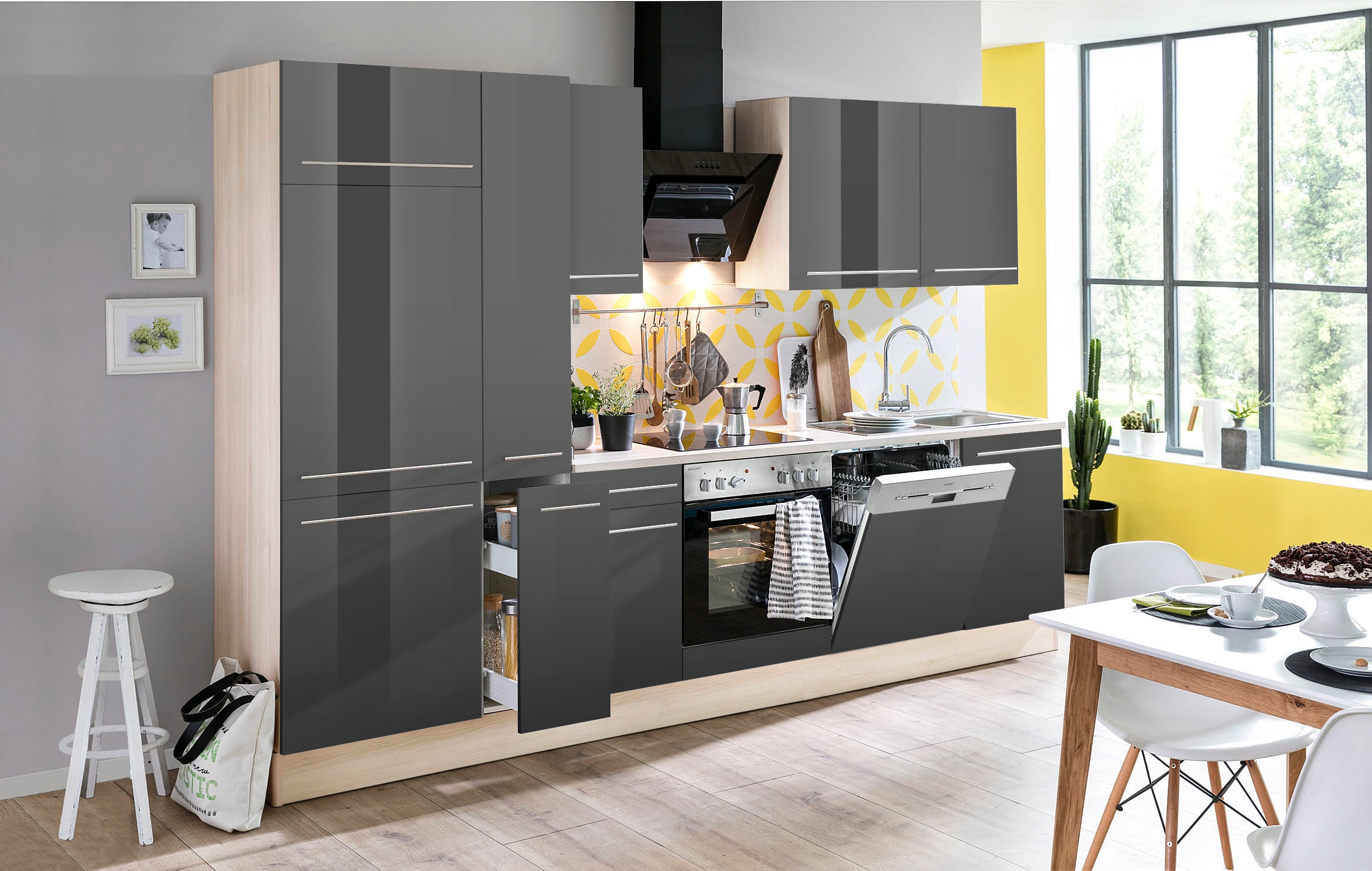 ❤ OPTIFIT Küchenzeile »Bern«, Breite 300 cm, wahlweise mit E-Geräten,  höhenverstellbare Füsse entdecken im Jelmoli-Online Shop