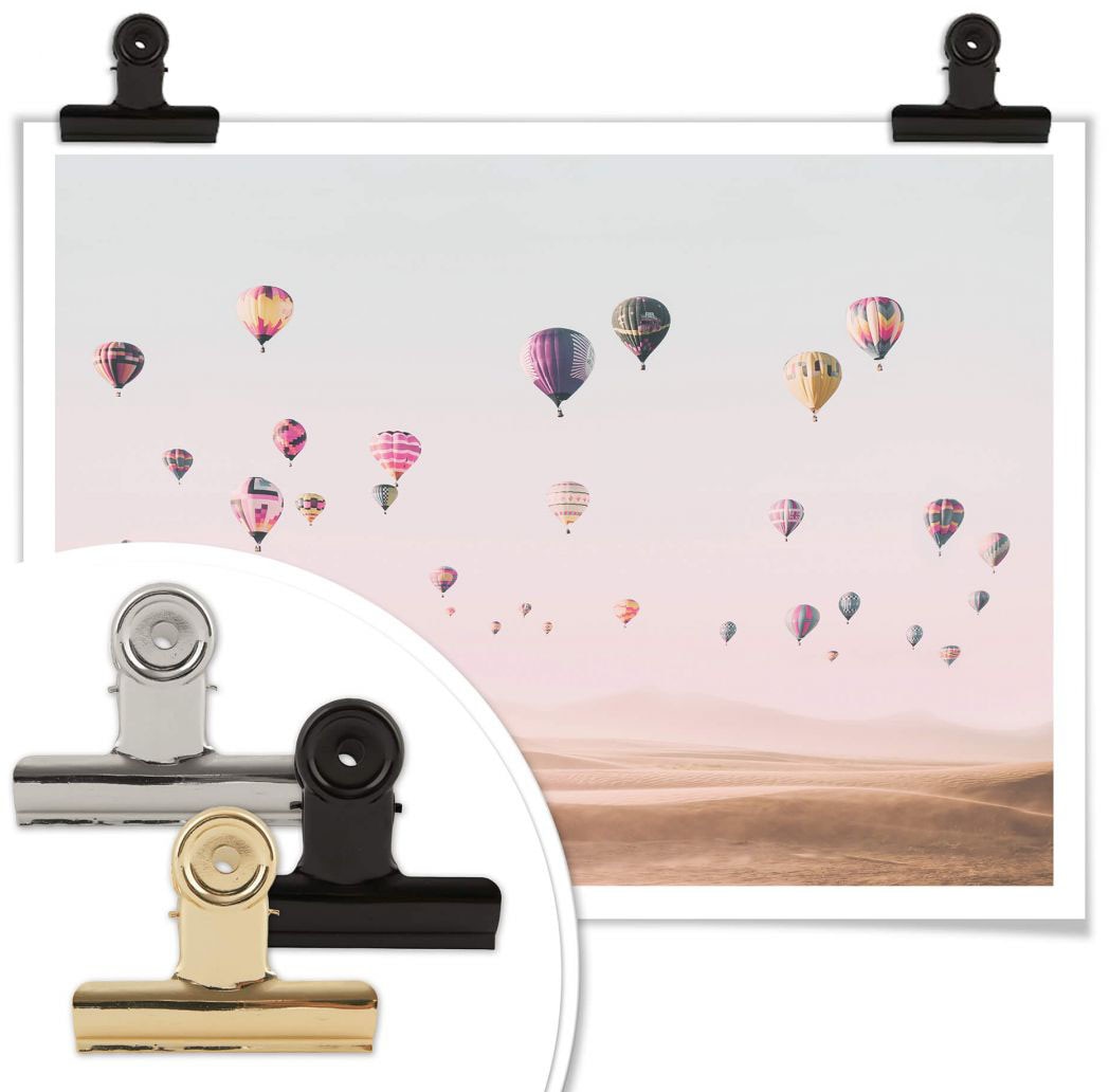 Wall-Art Poster »Ballon Heissluftballons St.), Wüste«, (1 Bild, Poster, online Heissluftballon, | Jelmoli-Versand Wandposter Wandbild, shoppen