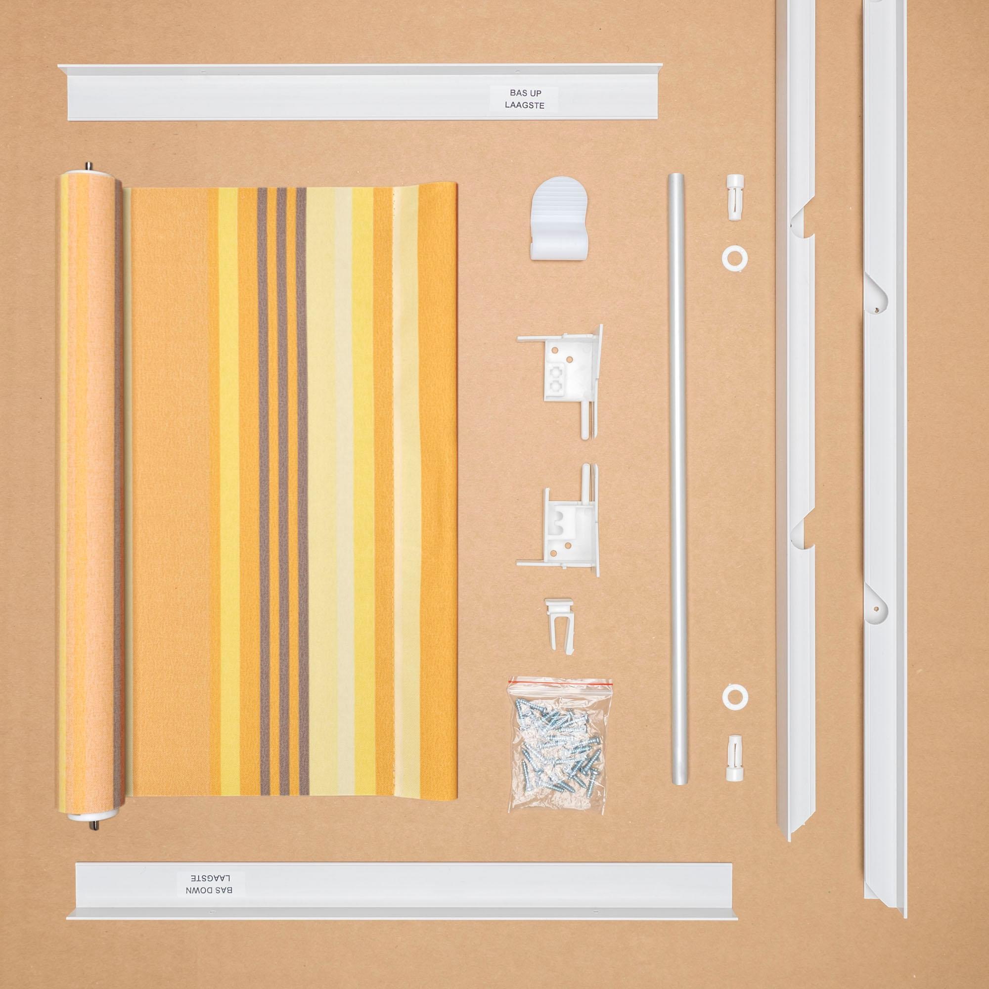 Liedeco Dachfensterrollo »Dekor«, Lichtschutz, in Führungsschienen, Dachfensterrollo Dekor