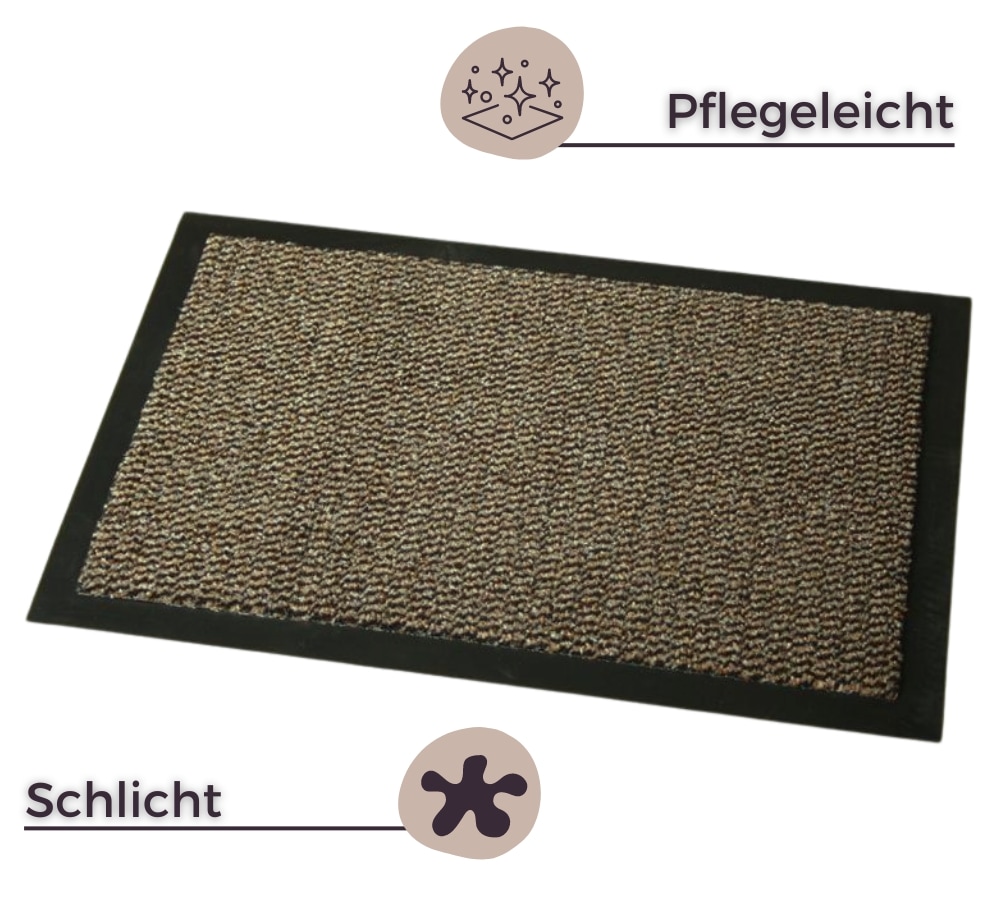 HANSE Home Fussmatte »Faro Line, Türmatte«, rechteckig, 10 mm Höhe, Waschbar, Schmutzfangmatte, Outdoor, Innen, Rutschfest, Wetterfest
