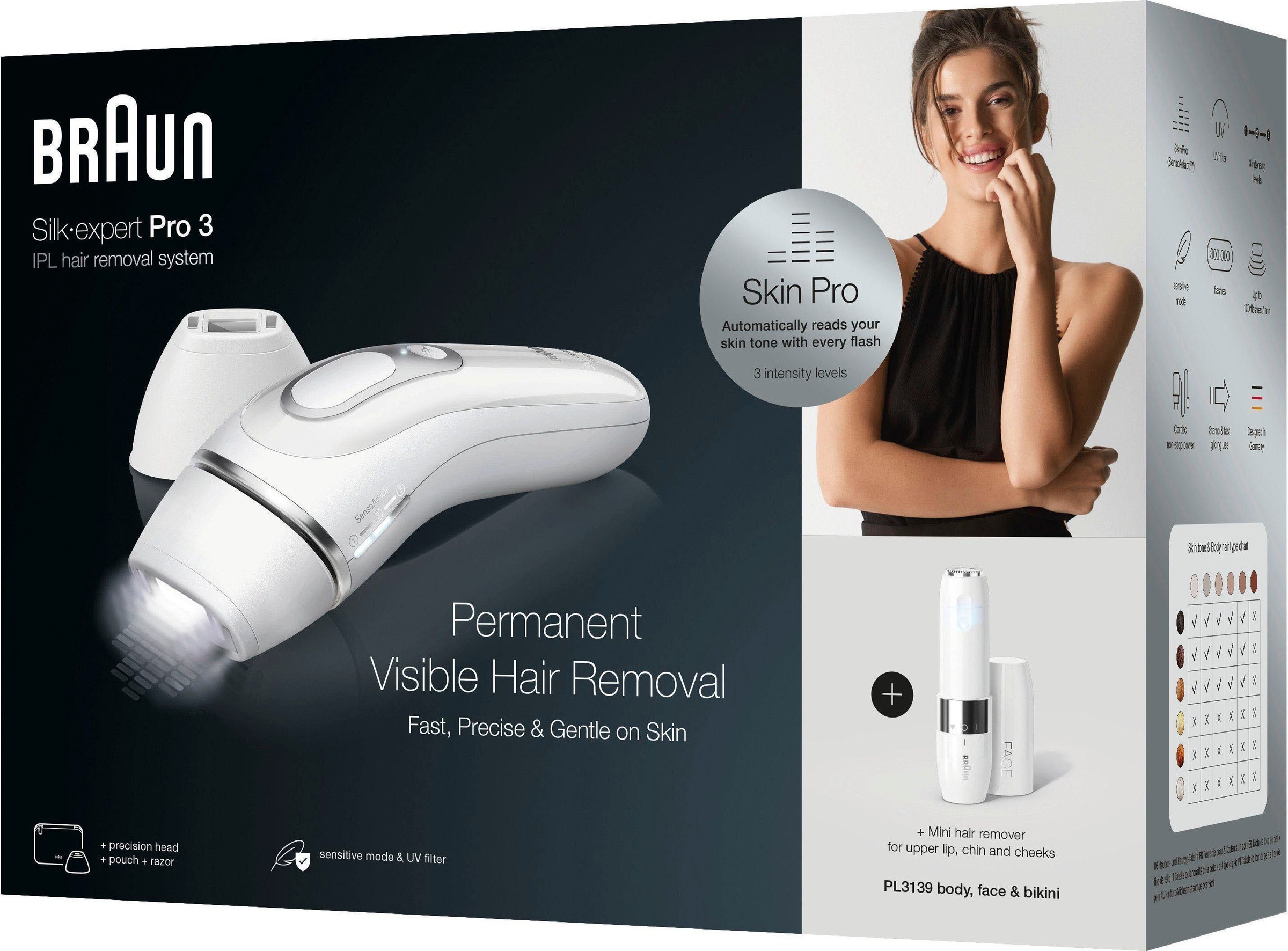 ❤ Braun IPL-Haarentferner »Silk-Expert Pro 3 PL3139«, 300.000 Lichtimpulse,  Skin Pro-Technologie, 300.000 Lichtimpulse kaufen im Jelmoli-Online Shop