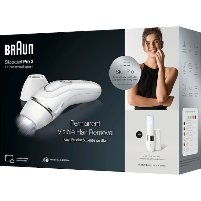 ❤ Braun IPL-Haarentferner »Silk-Expert Pro 3 PL3139«, 300.000 Lichtimpulse,  Skin Pro-Technologie, 300.000 Lichtimpulse kaufen im Jelmoli-Online Shop