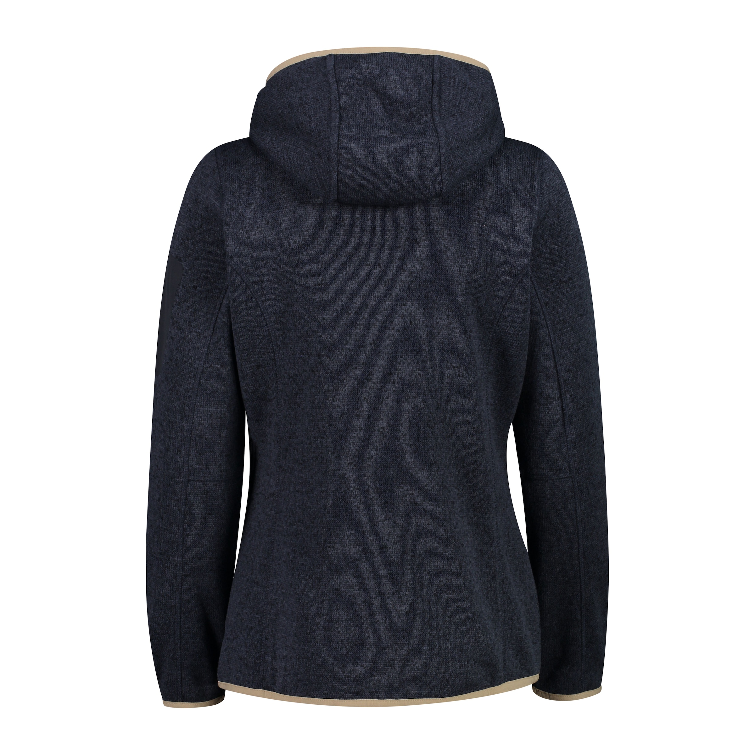 CMP Strickfleecejacke »KNITTED MELANGE HOODY WOMAN HOODY«, mit Kapuze, Wärmend und