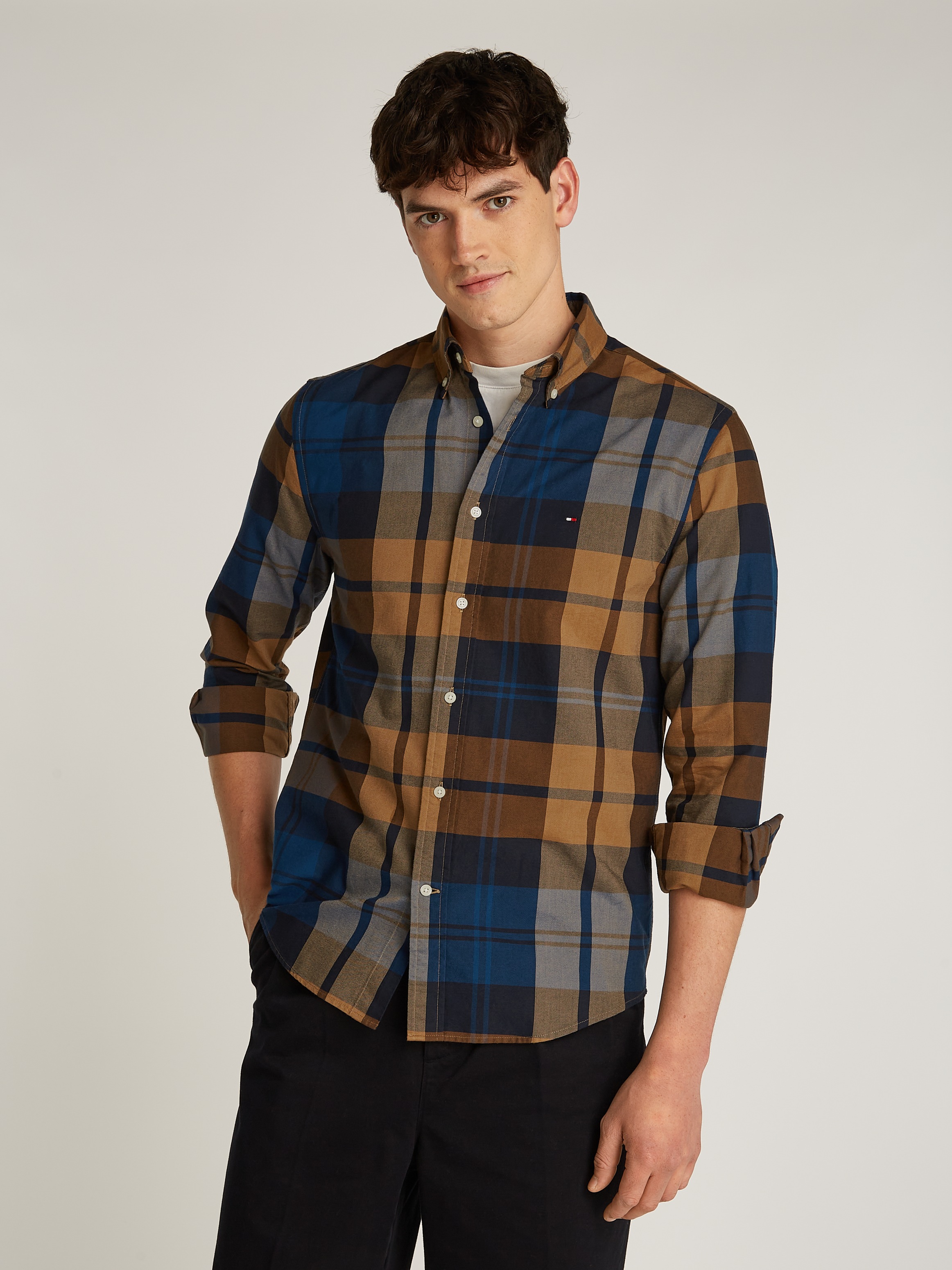 Tommy Hilfiger Langarmhemd »OXFORD BLACKWATCH CHK Regular Fit SHIRT«