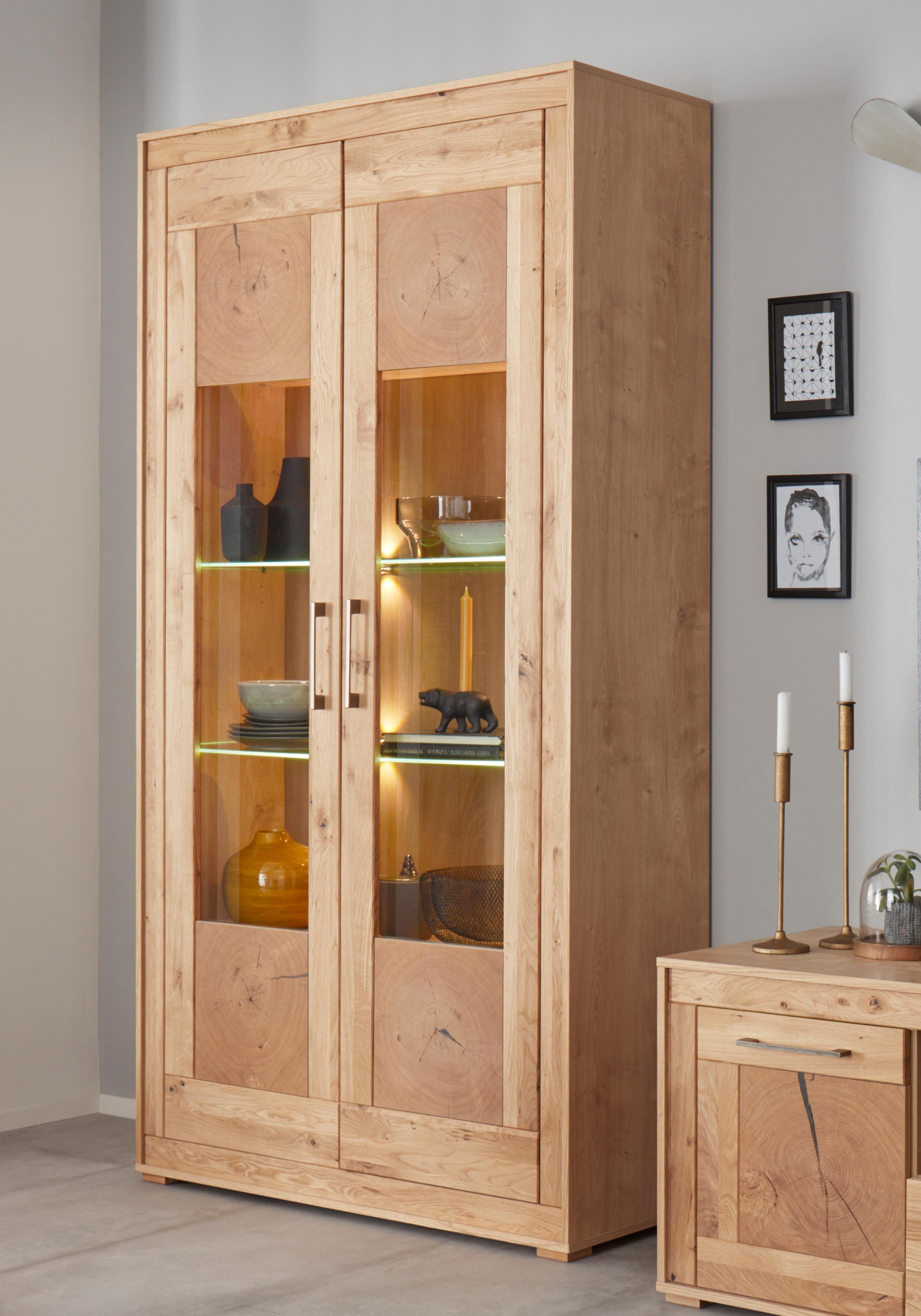 VOGL Möbelfabrik Vitrine, Höhe 202 cm