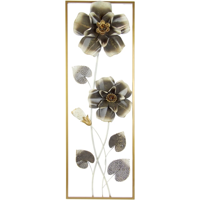 I.GE.A. Wandbild »Metallbild Blumen«, Wanddeko, Metall, Wandskulptur online  kaufen | Jelmoli-Versand