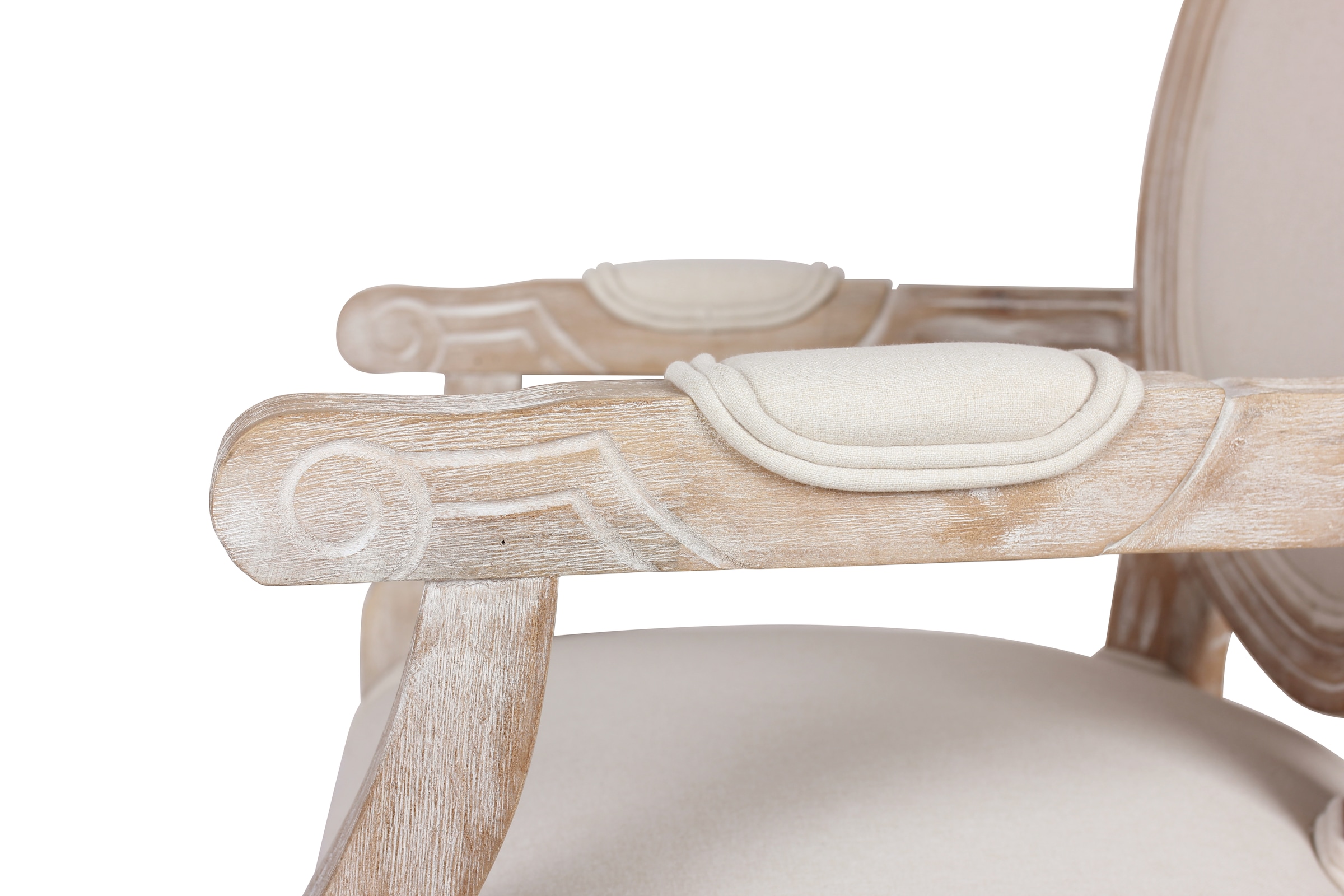 Guido Maria Kretschmer Home&Living Armlehnstuhl »Beatrice«, Struktur, Teilmassiv, in 5 Farben