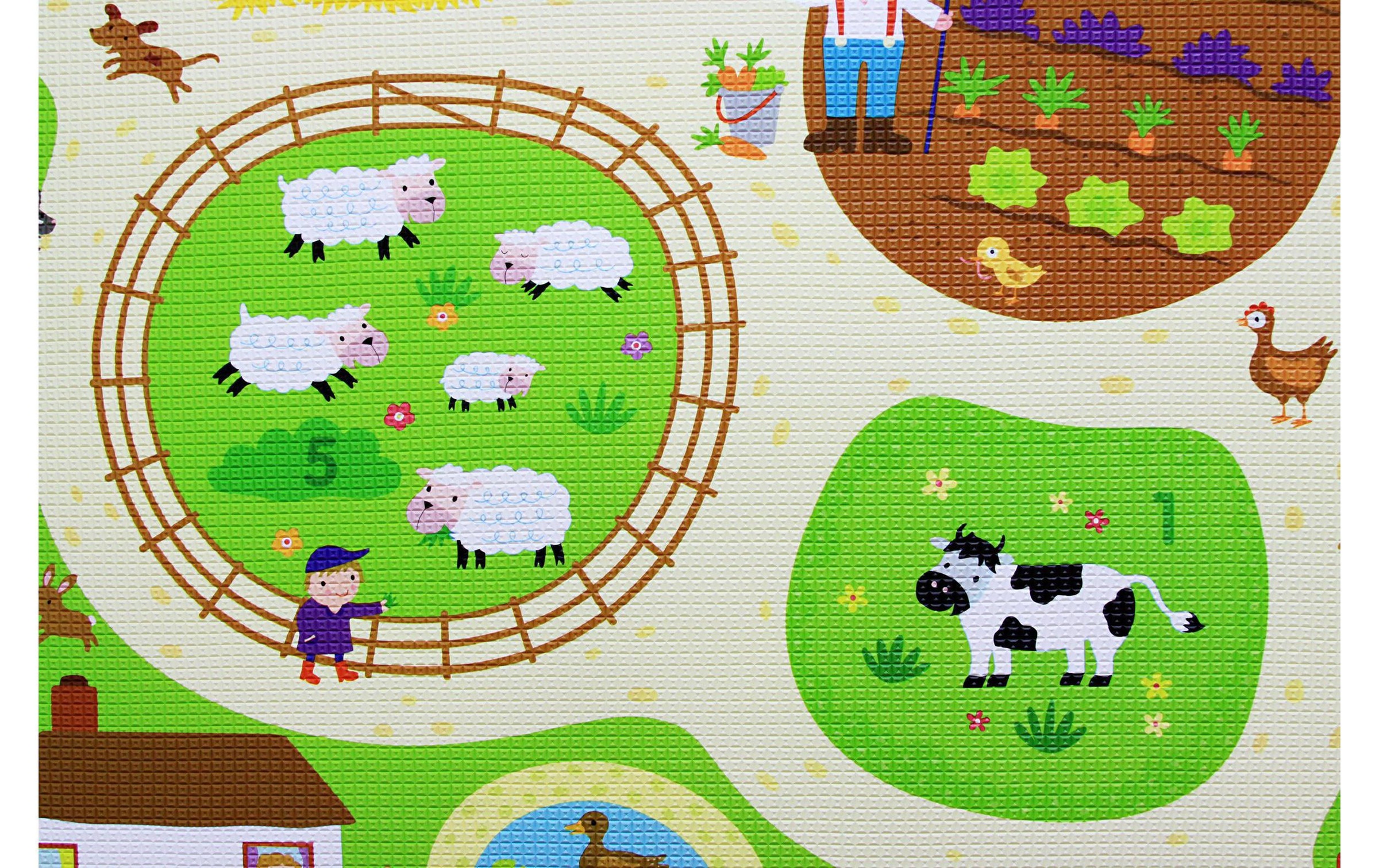 BabyCare Spielmatte »Busy Farm, 210 x 140 cm«