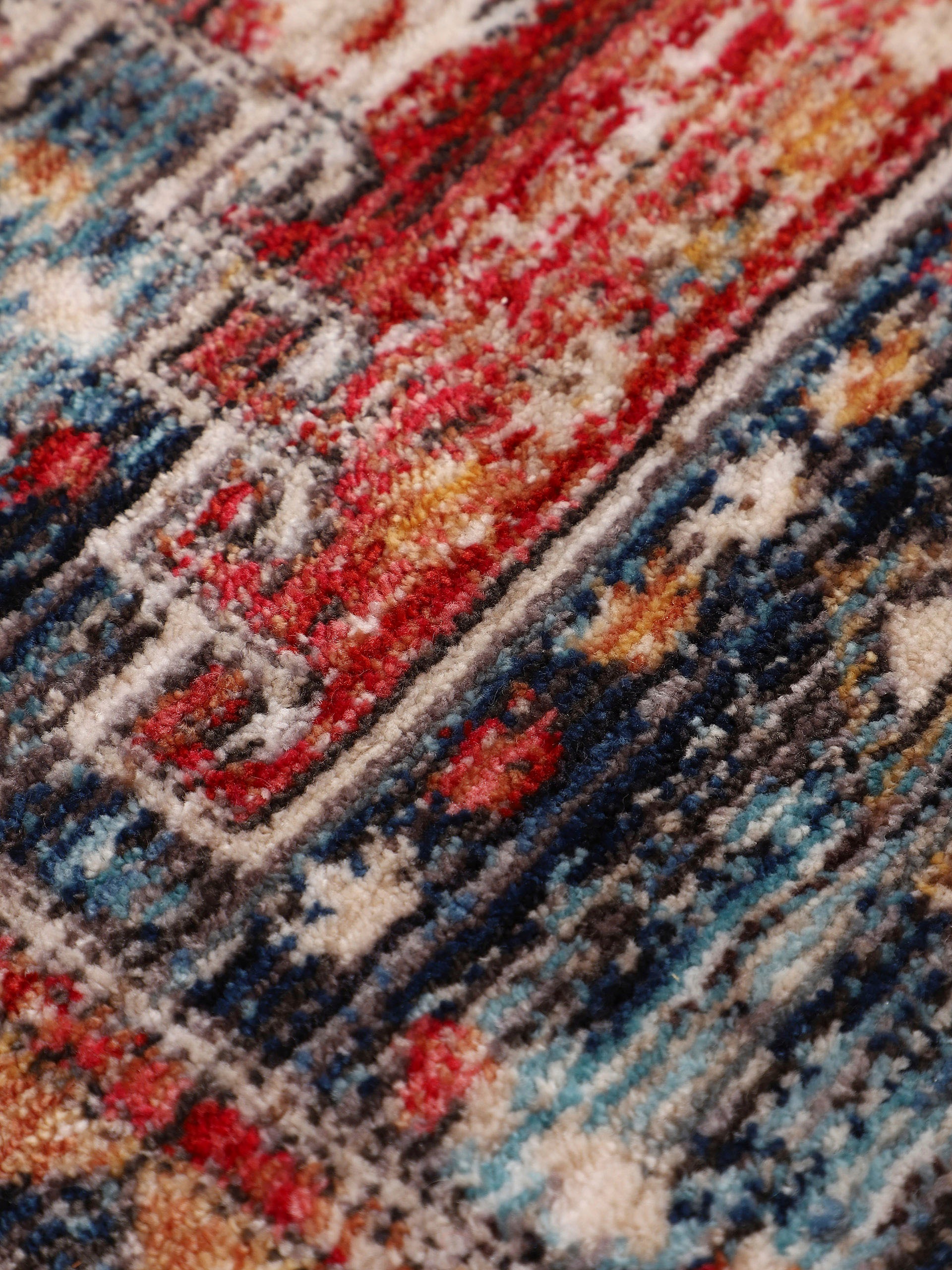carpetfine Teppich »Phoenix«, rechteckig, 6 mm Höhe, Vintage Orient Look, mit Fransen, Wohnzimmer