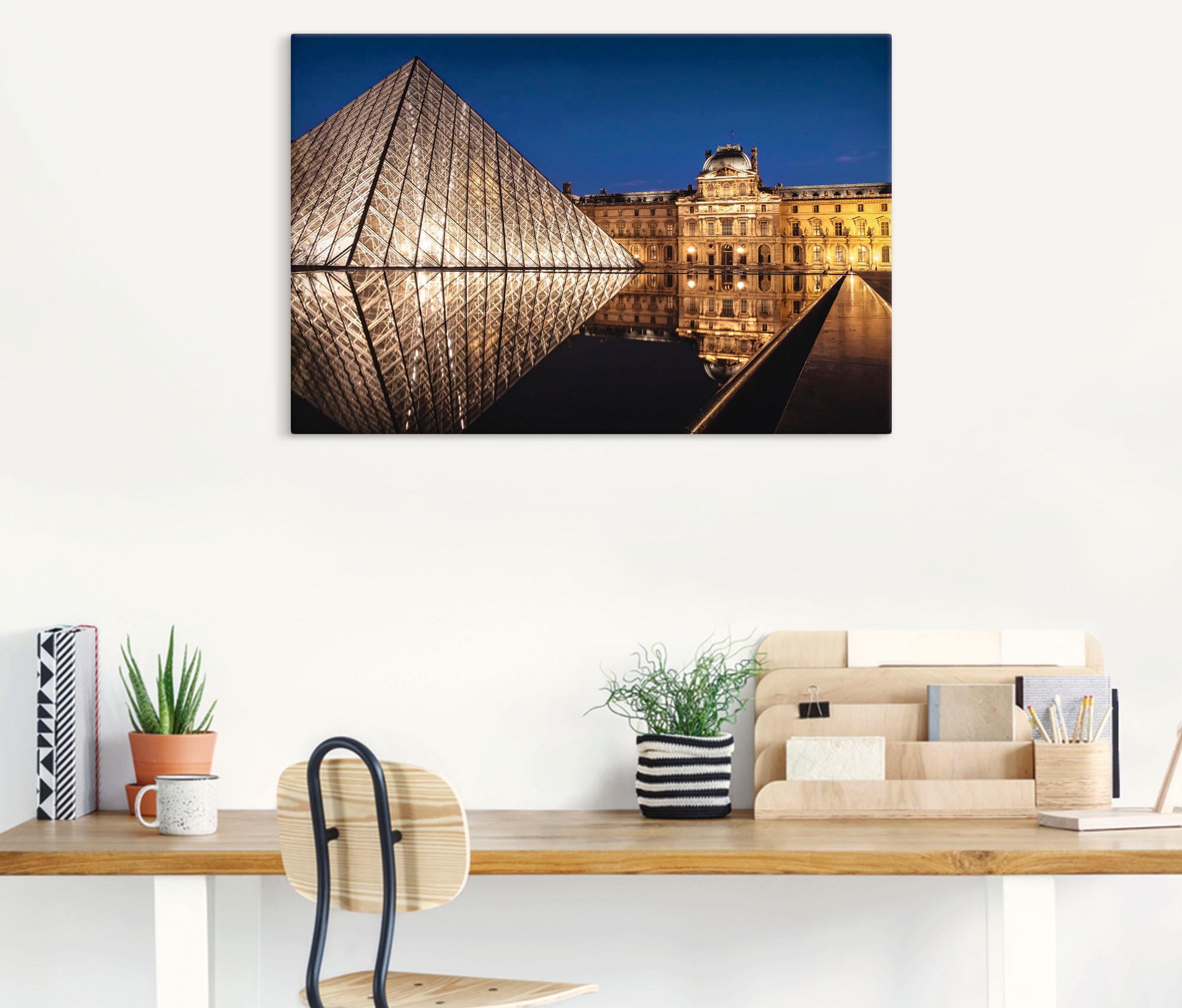 Artland Wandbild »Glaspyramide Musée du Louvre, Paris«, Gebäude, (1 St.),  als Alubild, Leinwandbild, Wandaufkleber oder Poster in versch. Grössen  online kaufen | Jelmoli-Versand