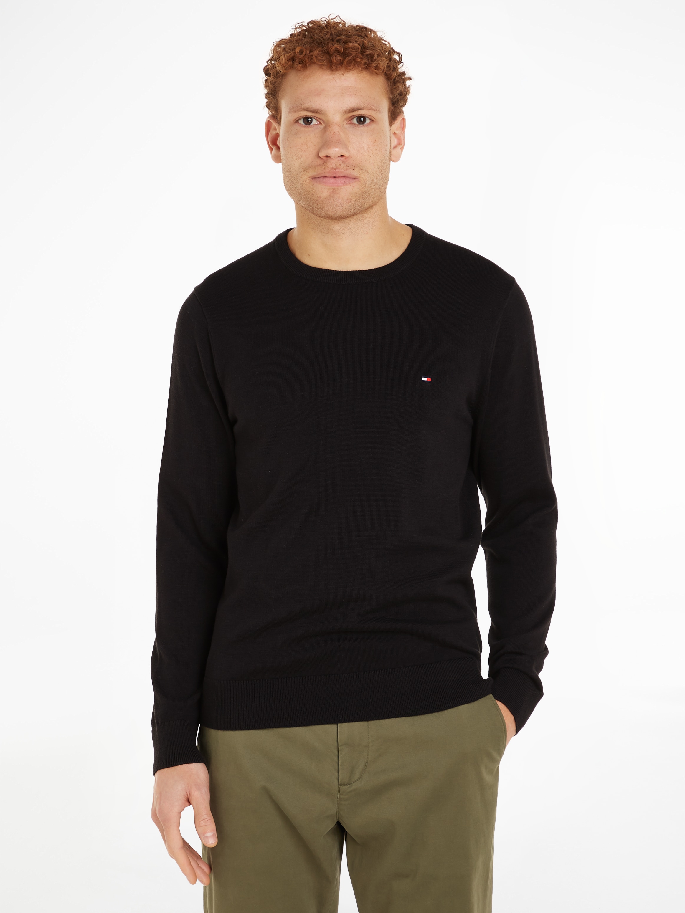 Tommy Hilfiger Rundhalspullover »ESSENTIAL COTTON CREW NECK«