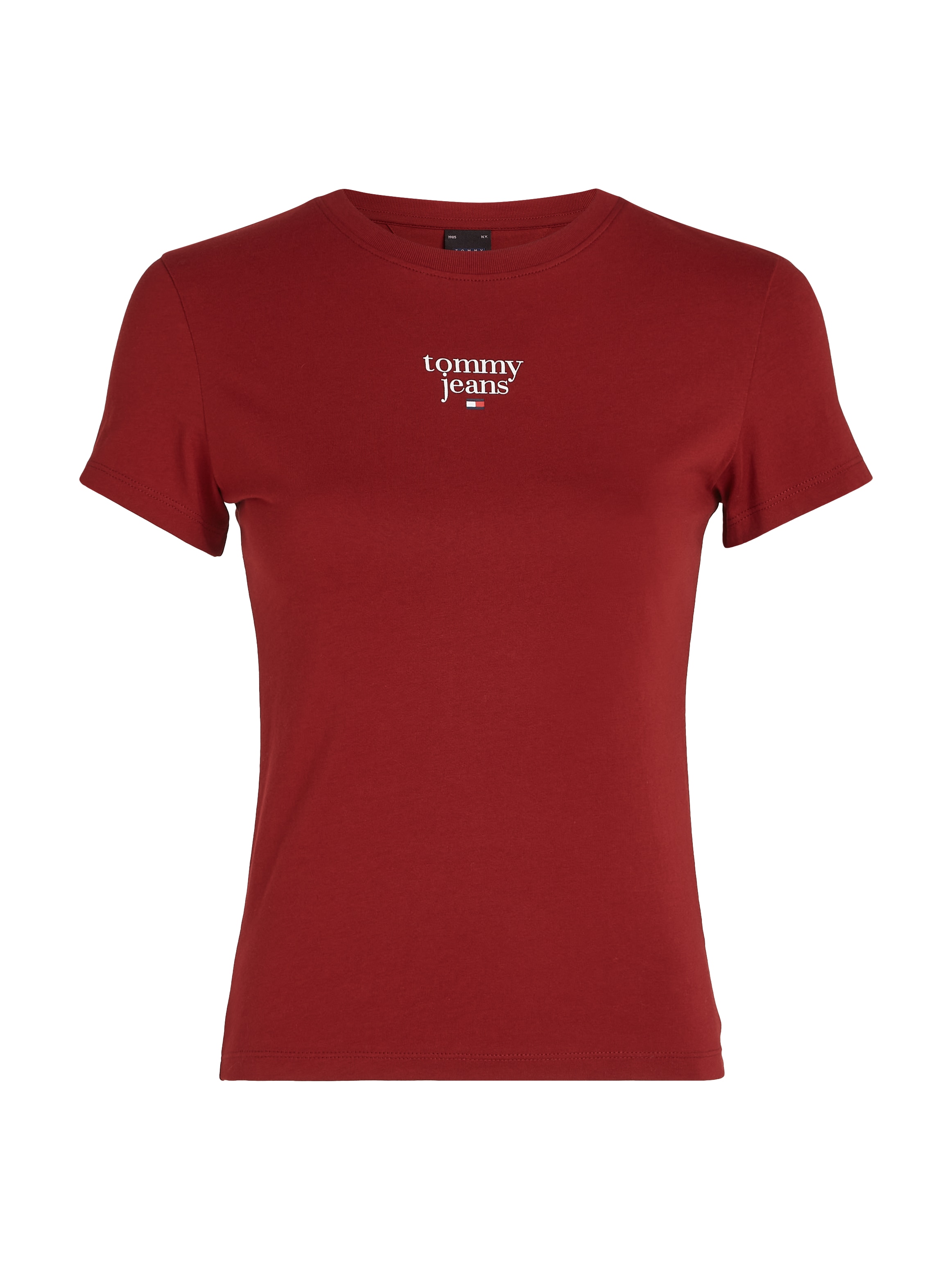 Tommy Jeans Curve T-Shirt »TJW SLIM ESSENTIAL LOGO1 TEE EXT«, in Grossen Grössen mit Logoschriftzug