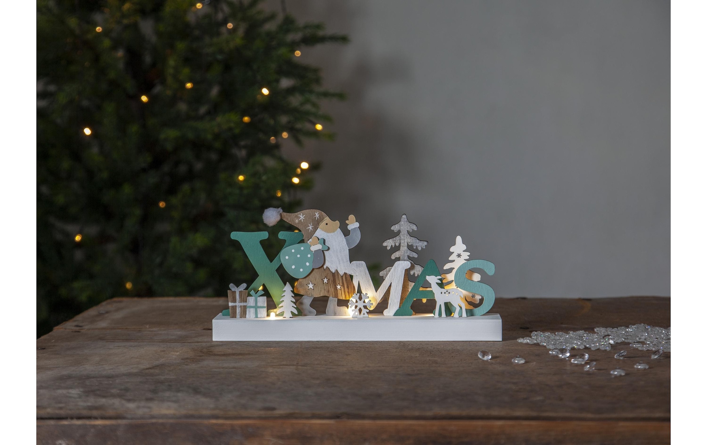 »Kerzenständer Online Shop Reinbek Jelmoli-Versand | Holz« cm, Xmas STAR 30 TRADING Weihnachtsfigur