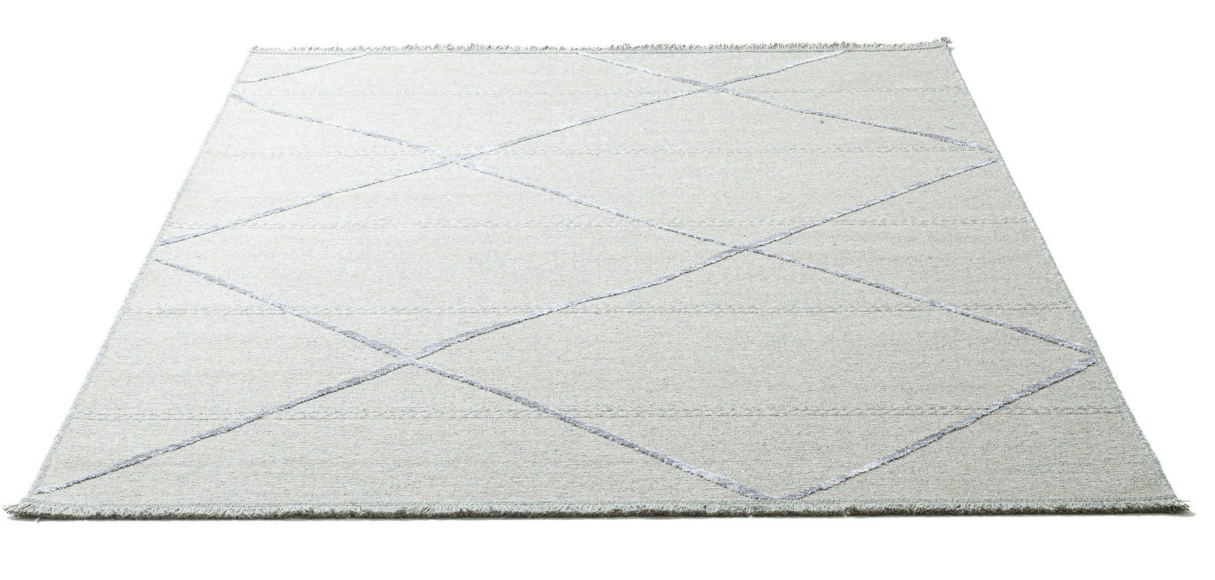 ❤ Sansibar Teppich »Braderup«, Motiv im mit rechteckig, Fransen Rauten, Jelmoli-Online Design, modernes Shop Scandi ordern Flachgewebe