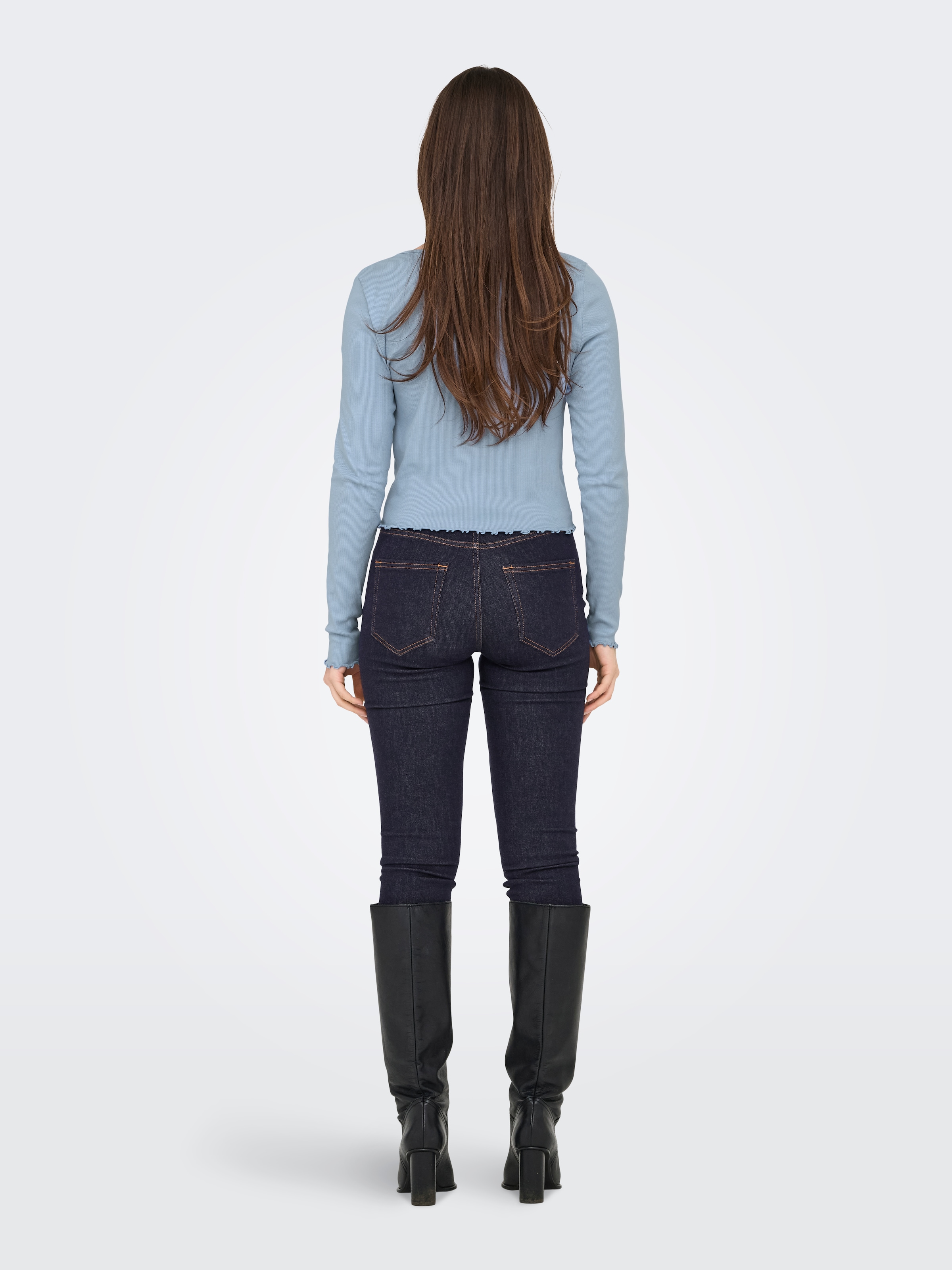 ONLY Langarmshirt »ONLBETTY L/S V-NECK TOP CC JRS«