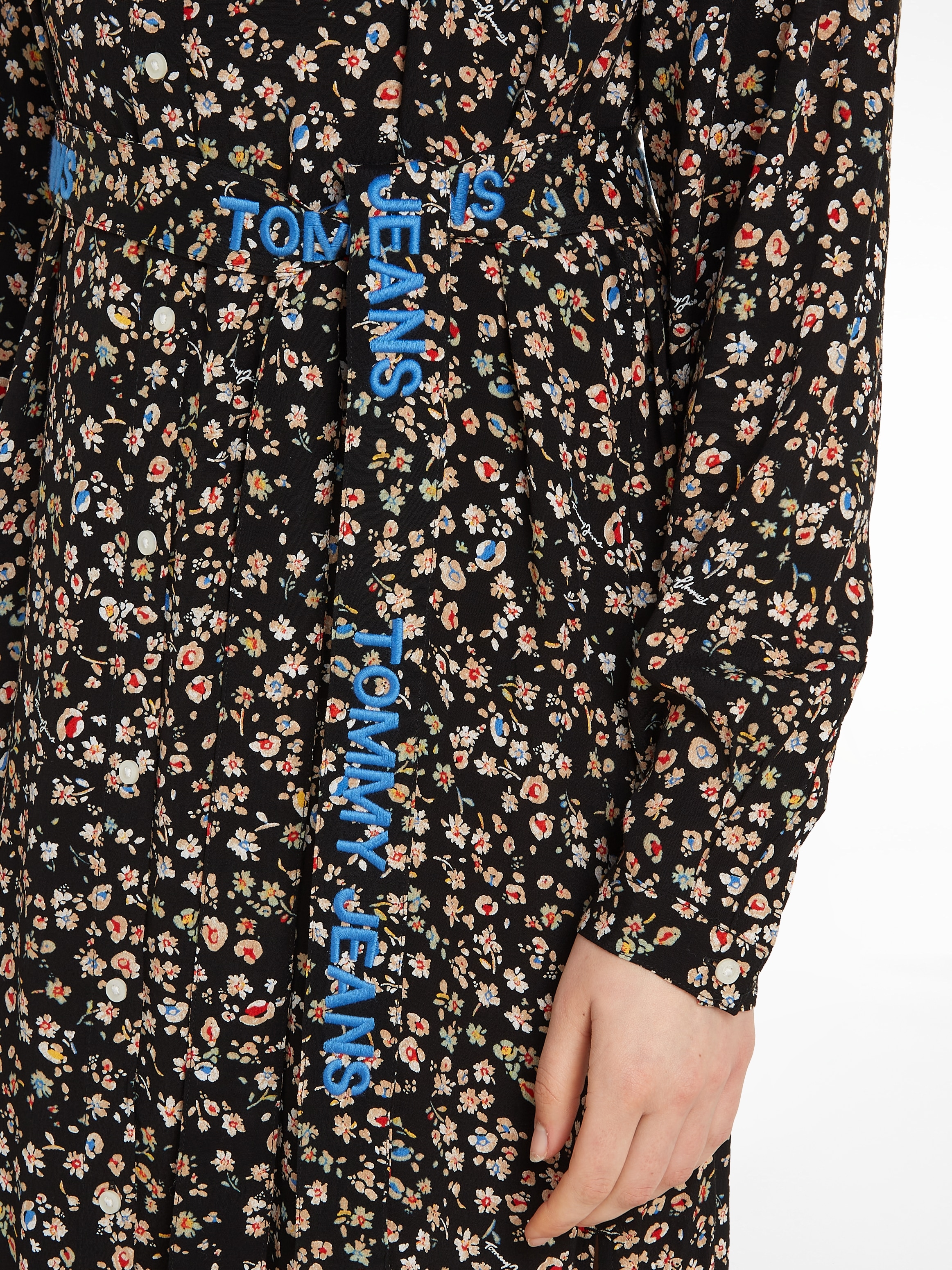 FLORAL Jeans »TJW floralem Print mit bestellen & DRESS«, (2 Jelmoli-Versand | Shirtkleid Gürtel tlg.), online Tommy MIDI BELTED