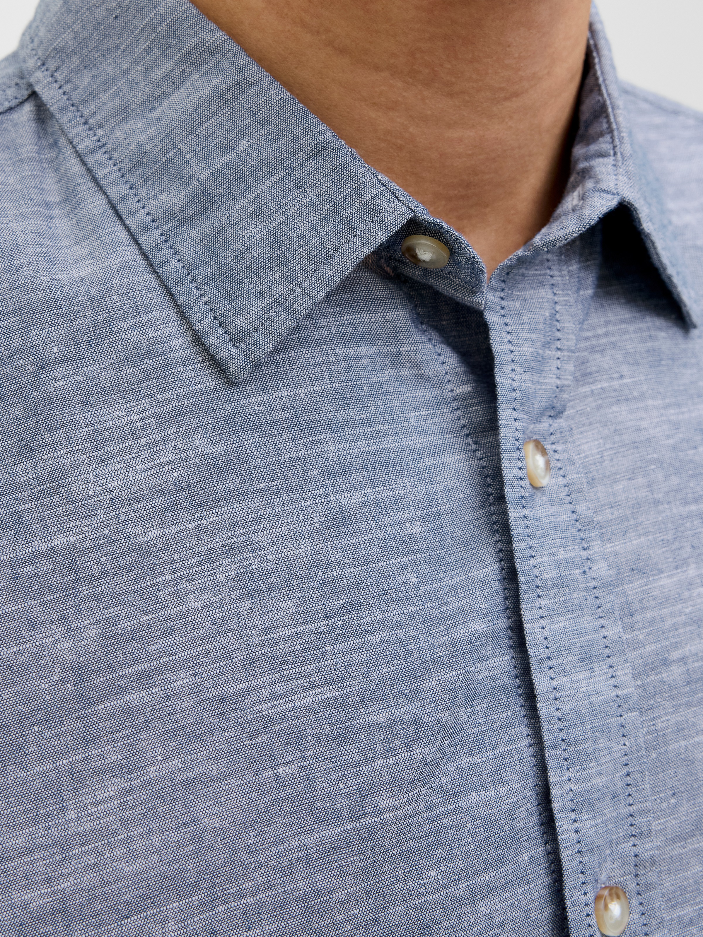 Jack & Jones Langarmhemd »JJESUMMER SHIRT LS SN«, mit Hemdkragen