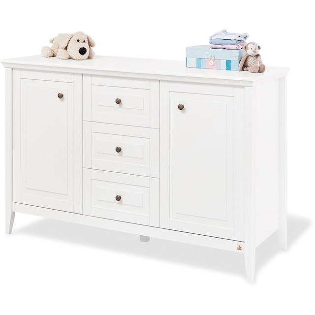 Kleiderschrank, Pinolino® entdecken (Set, Babyzimmer-Komplettset Bett, günstig Jelmoli-Versand ✵ Wickelkommode extrabreit | gross; mit Wickelkommode), St., Schrank Kinderbett, und 3 »Smilla«,