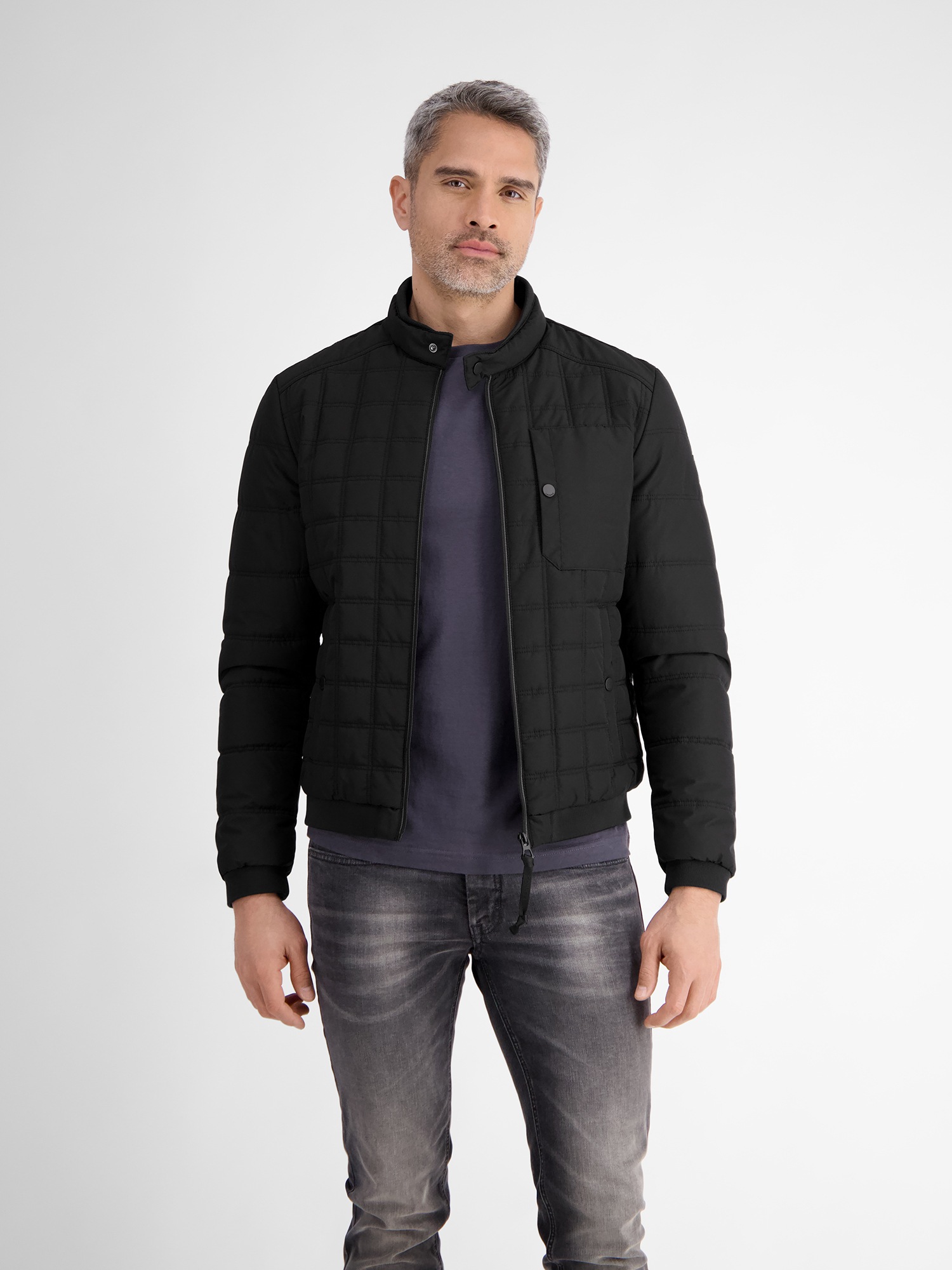 LERROS Steppjacke »LERROS Herren Steppblouson, funktional« ohne Kapuze Wasser- und windabweisend, atmungsaktiv