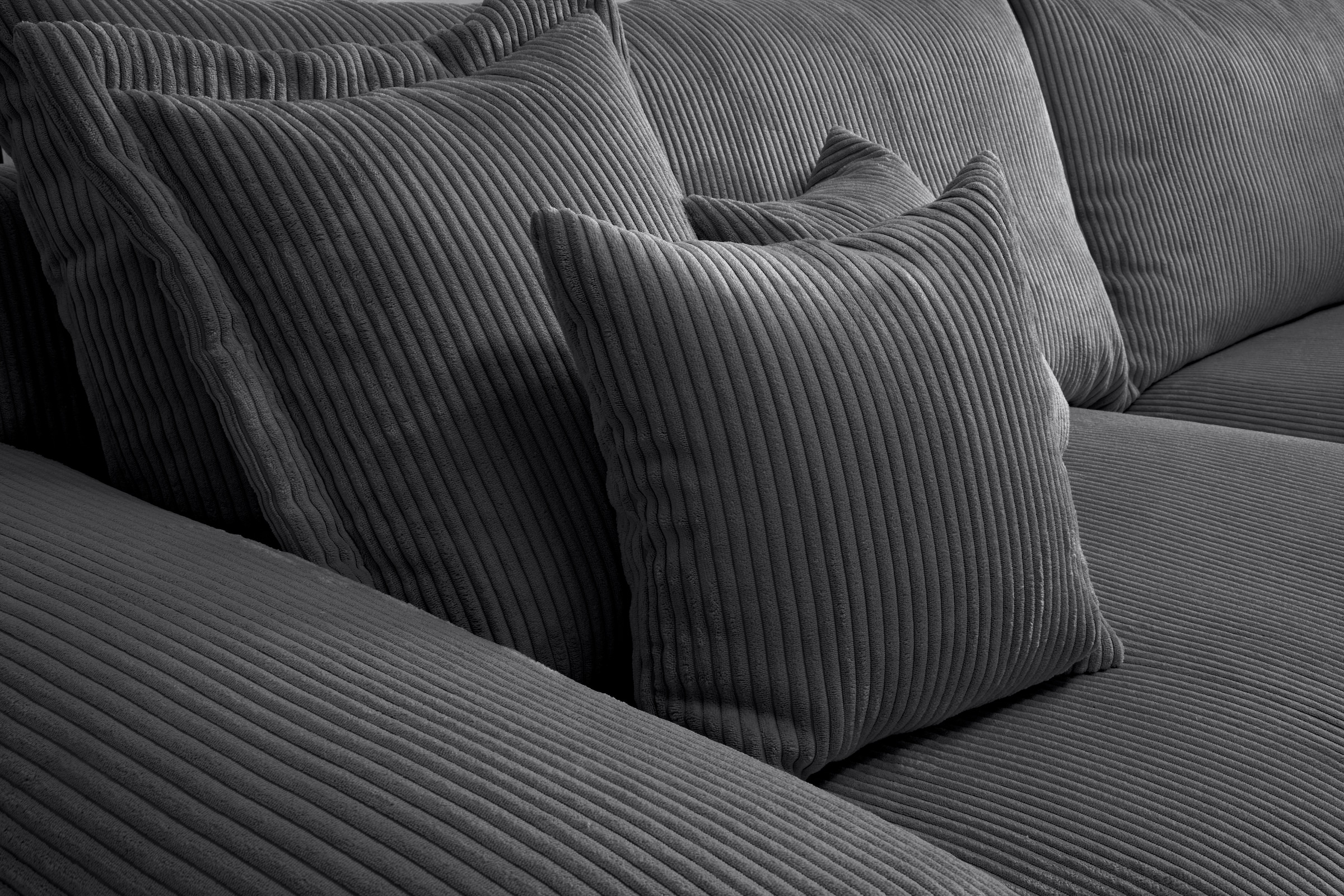 Home affaire Big-Sofa »Soft&Cosy XXL - Breite 303 cm«, Mega-Sofa, in Cord, Federkern-Polsterung