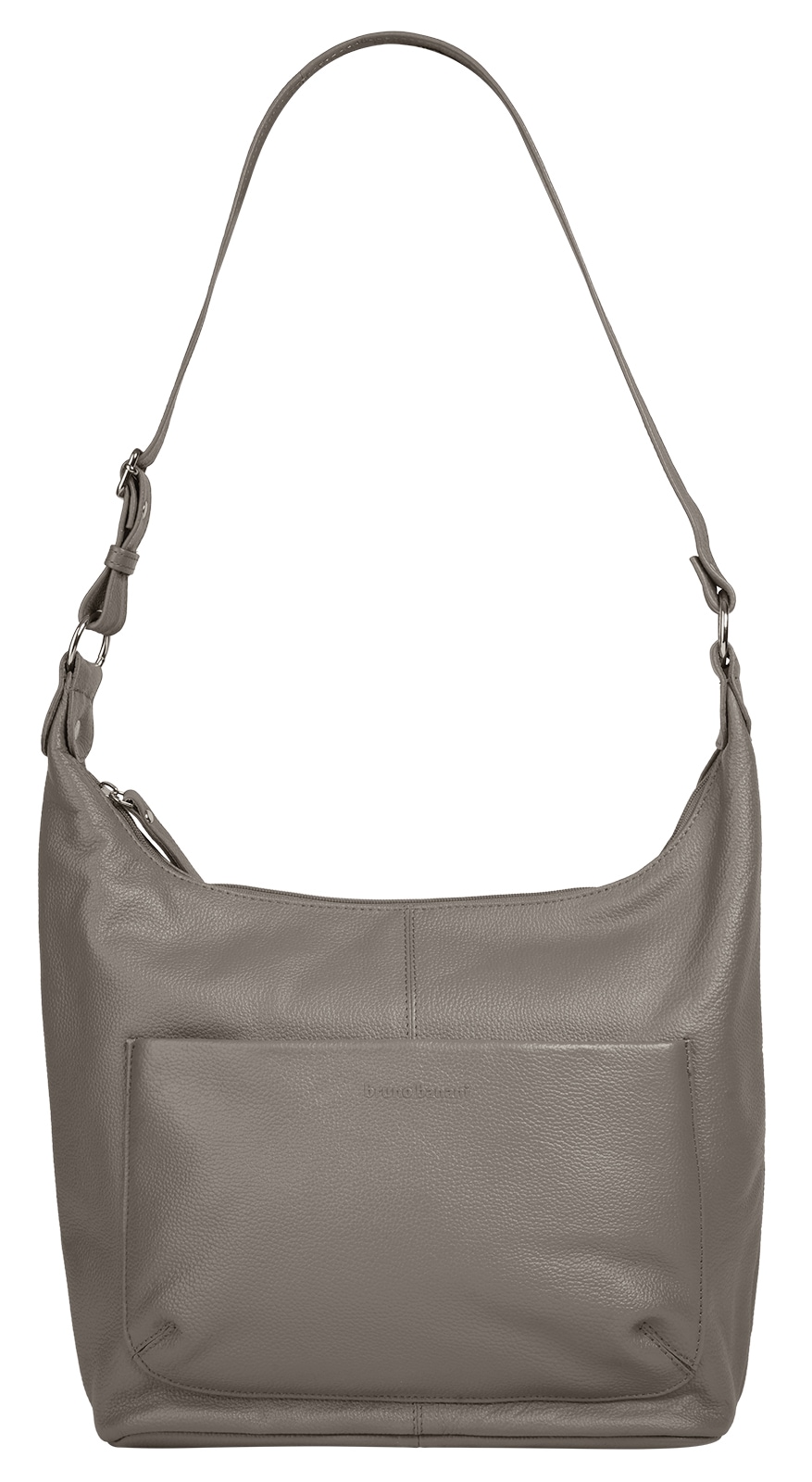 Bruno Banani, Unisex, Shopper echt Leder, grau, B/H/T: 38cm x 29cm x 11cm onesize, Breite 38 cm x Höhe 29 cm x Tiefe 11 cm