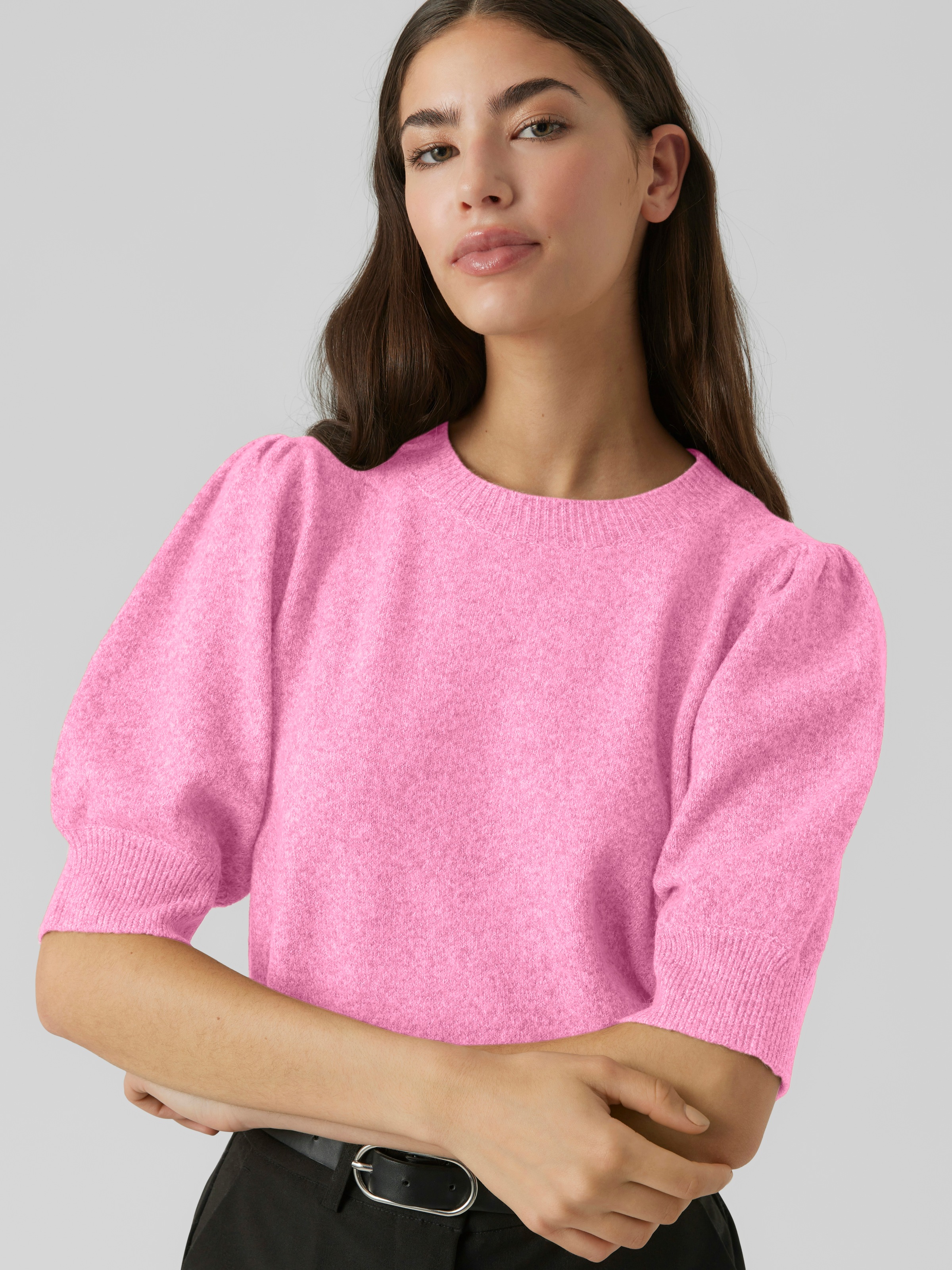 Vero Moda Kurzarmpullover »VMDOFFY 2/4 O-NECK PULLOVER GA NOOS«