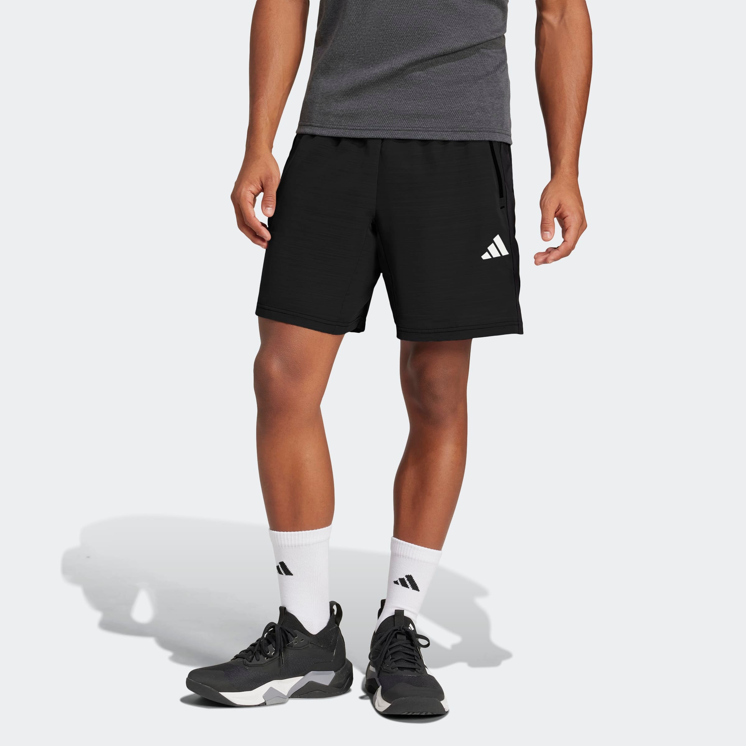 adidas Performance Shorts »TR-ES WV MEL S«, (1 tlg.), Trainingsshorts, meliert, leicht & atmungsaktiv