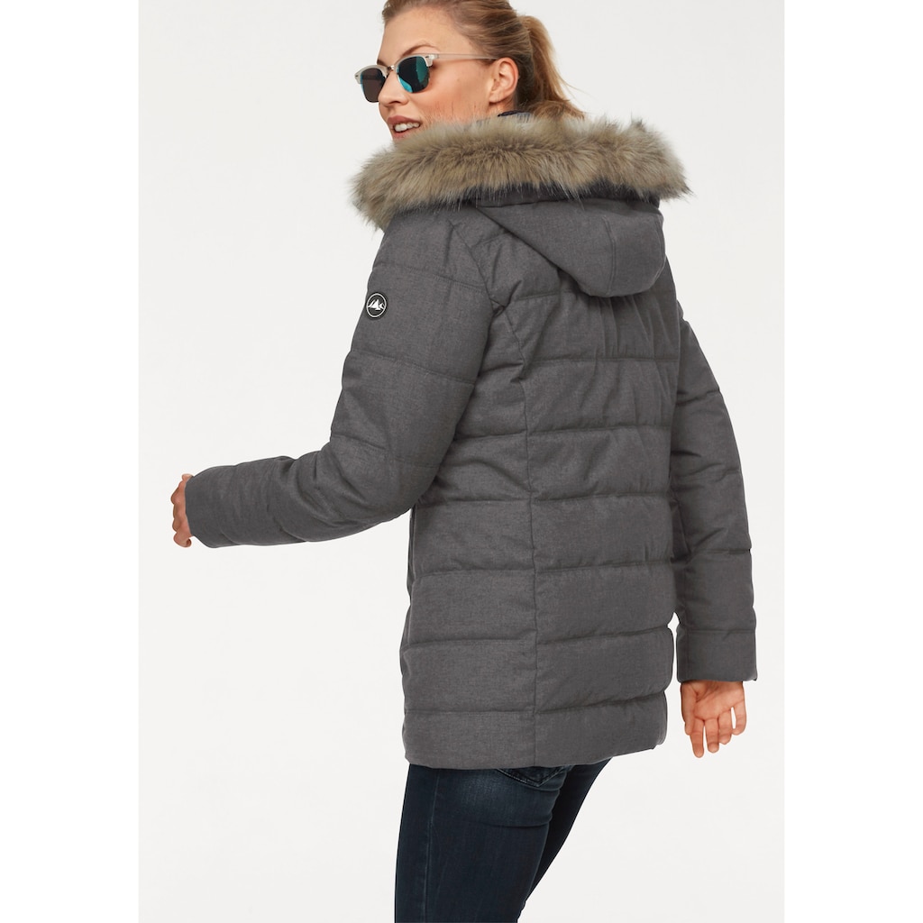 Polarino Steppjacke, mit Kapuze, aus weichem Funktionsmaterial