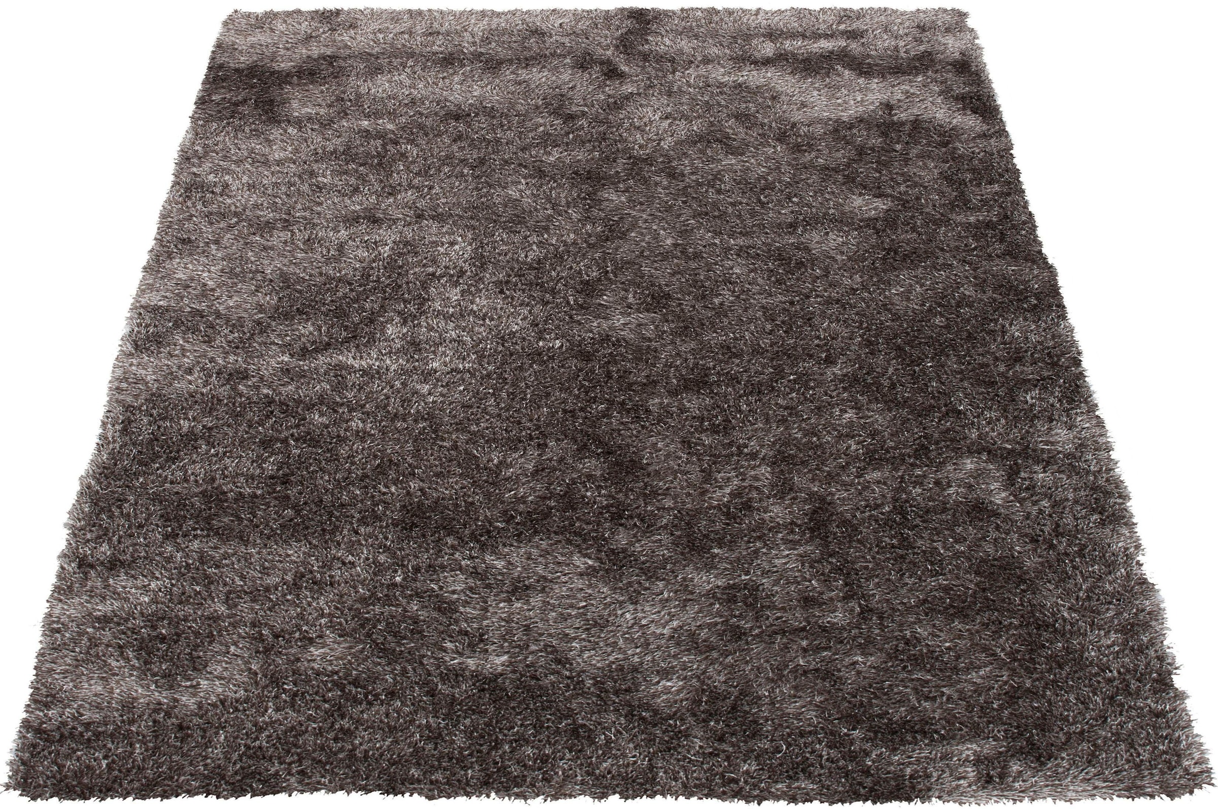 Bruno Banani Hochflor-Teppich »Alga«, rechteckig, 40 mm Höhe, Uni, Shaggy, Langflor, besonders weich und kuschelig, Wohnzimmer