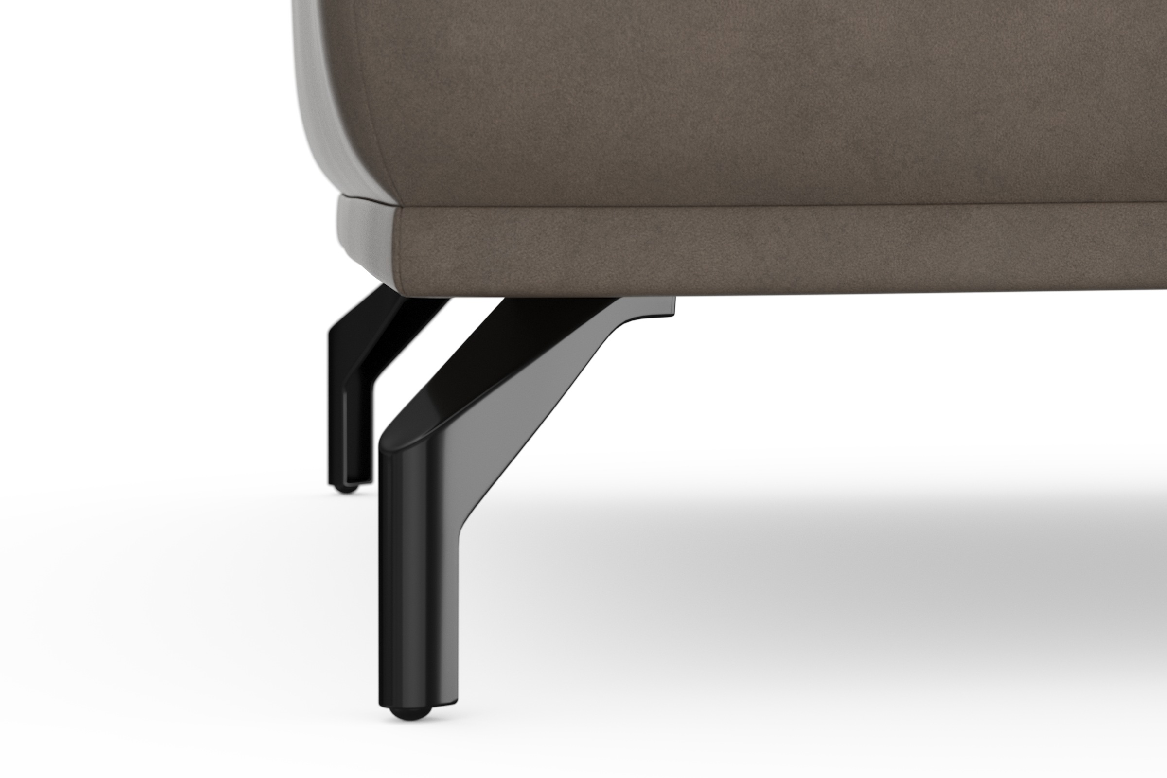sit&more Hocker »Bailando«, mit Federkern und schwarzen, matten Metallfüssen
