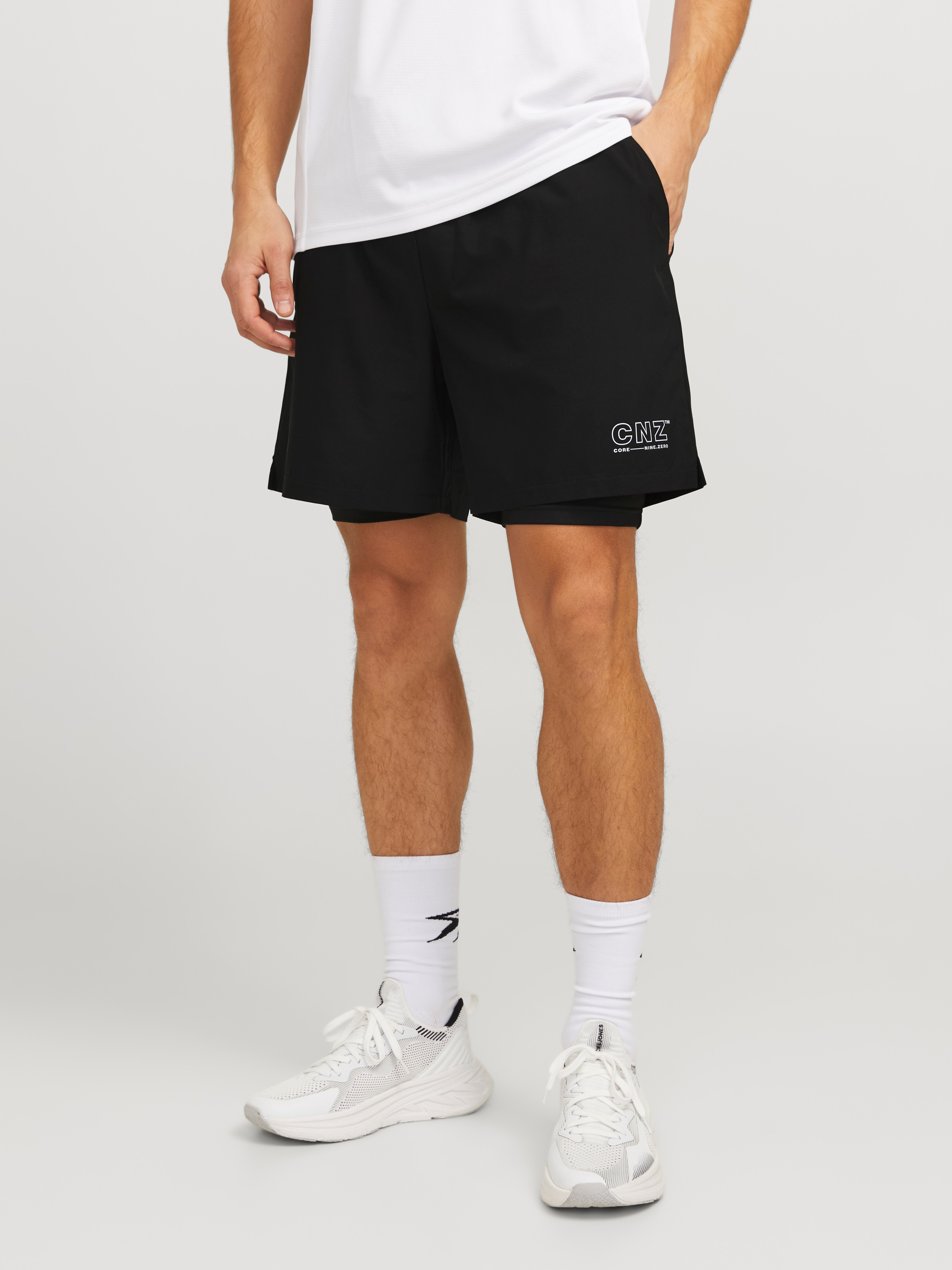 Jack & Jones Trainingsshorts »JCOCNZ SHORTS WITH INNER TIGHTS NOOS«