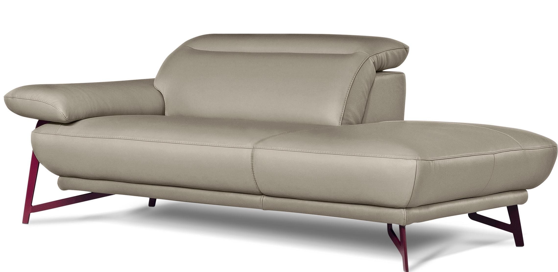Egoitaliano Polstergarnitur »Anais, Design mit hohem Sitzkomfort für mehr Bequemlichkeit«, Set: bestehend aus Sofa und Ottomane, inkl. Kopfteilverstellung