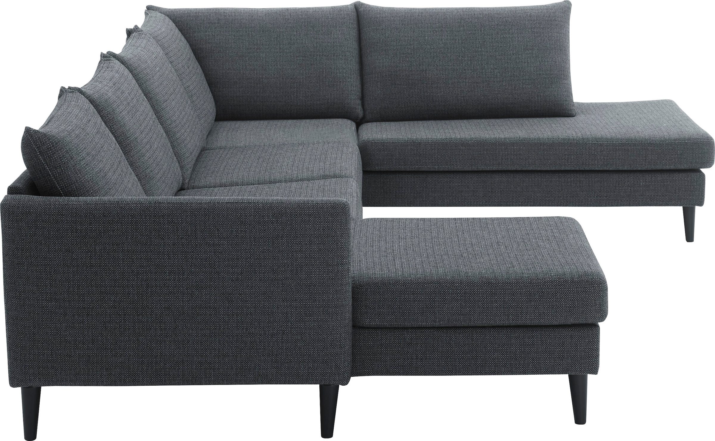 ATLANTIC home collection Wohnlandschaft »Rekvik U-Form«, mit Wellenunterfederung, mit Massivholzfüssen