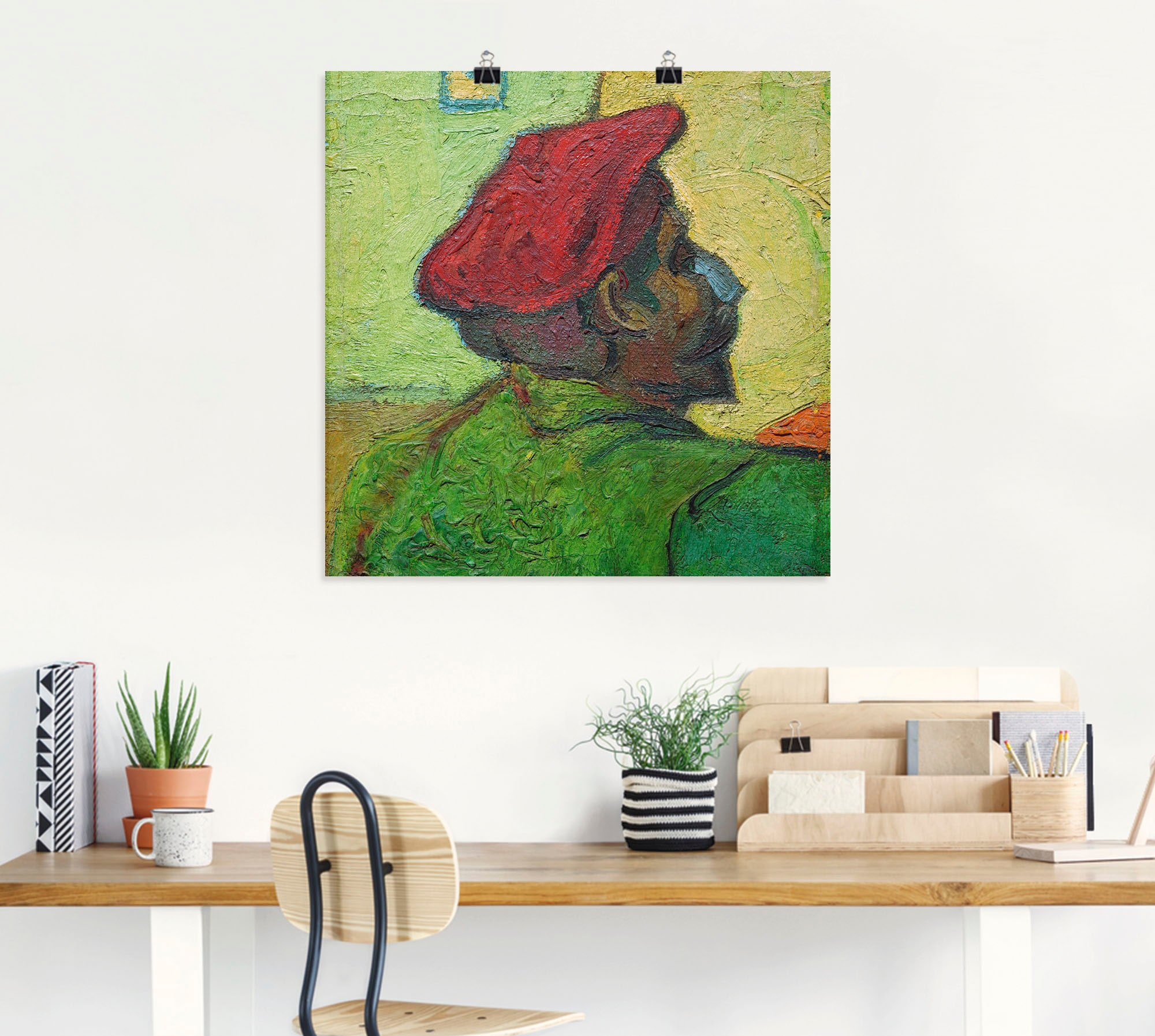 Artland Kunstdruck »Paul Gauguin Gemälde v. V. van Gogh«, Porträts, (1 St.), als Leinwandbild, Wandaufkleber oder Poster in versch. Grössen