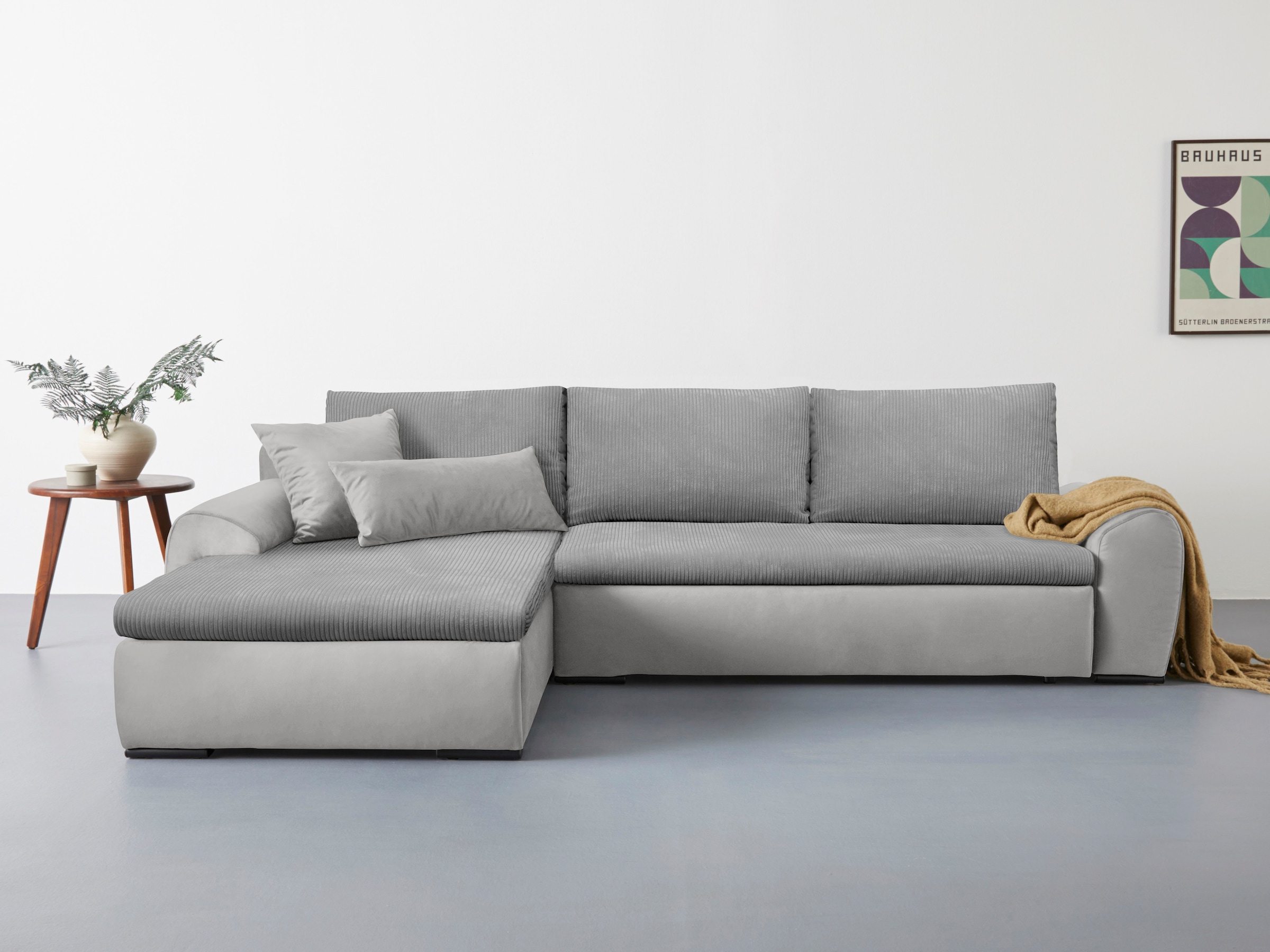 Home affaire Ecksofa Win L-Form, wahlweise mit Bettfunktion und Bettkasten