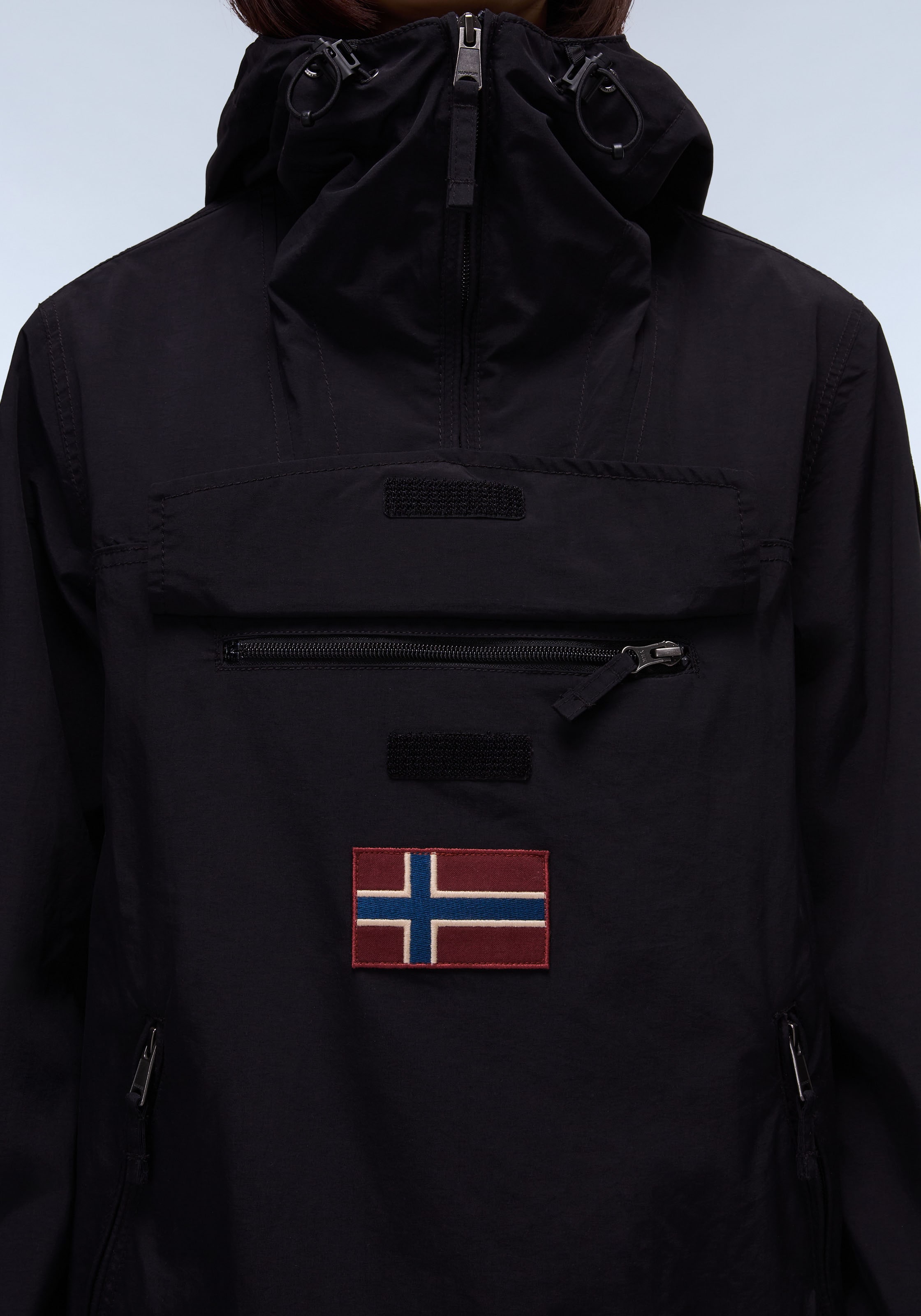 Napapijri Funktionsjacke »RAINFOREST M SUM 3«, mit Kapuze, Mit verstellbarem Gummizug und verschliessbarem Schlitz im Saum