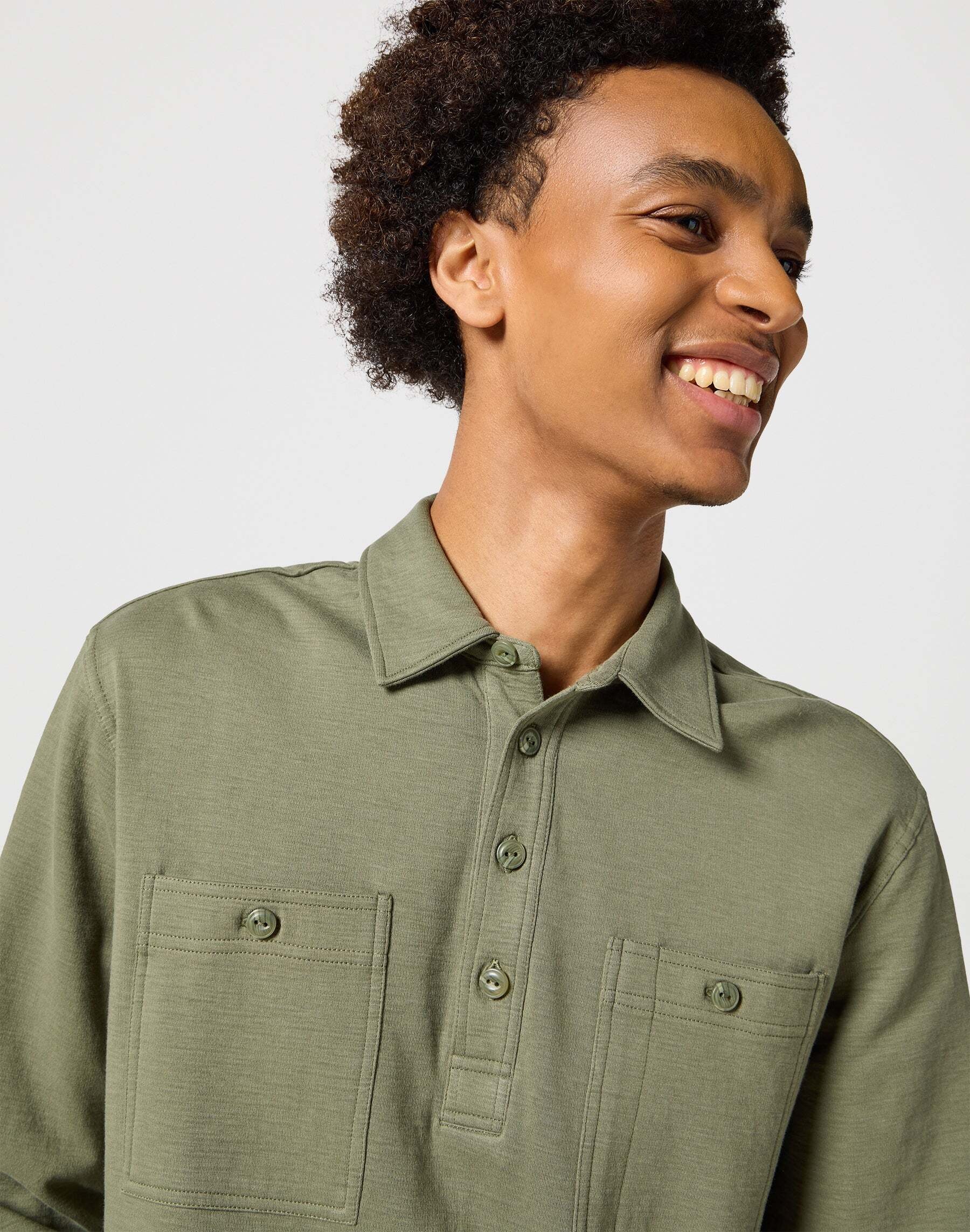 Wrangler Langarm-Poloshirt »Wrangler Langarmpolo Longsleeves Utility Polo«