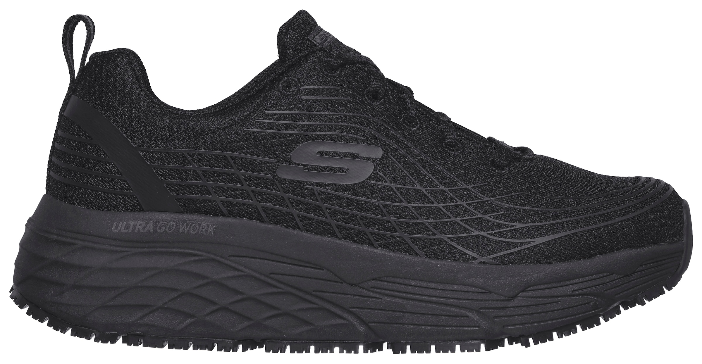 Skechers Berufsschuh »MAX CUSHIONING ELITE SR«, Schnürschuh für Gastronomie,Pflege für Maschinenwäsche geeignet