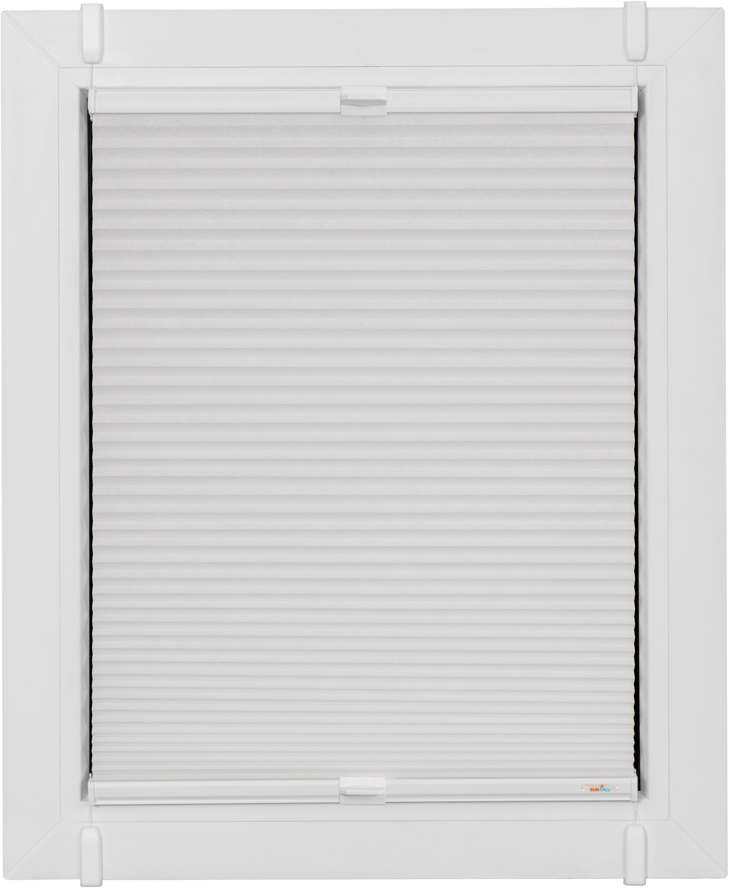 sunlines Wabenplissee "One Size Style Honeycomb TL" blickdicht ohne Bohren verspannt Zubehörfarbe weiss, zum Klemmen