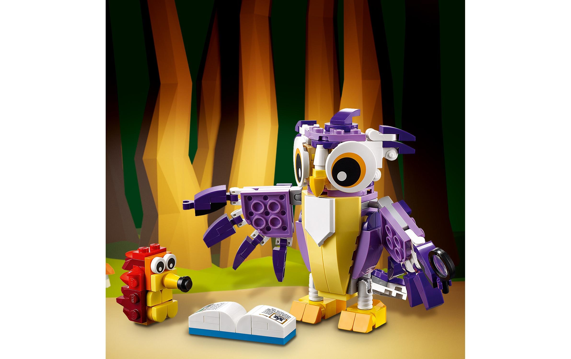 LEGO® Spielbausteine »LEGO Creator Wald-Fabelwesen 31125«, (175 St.)