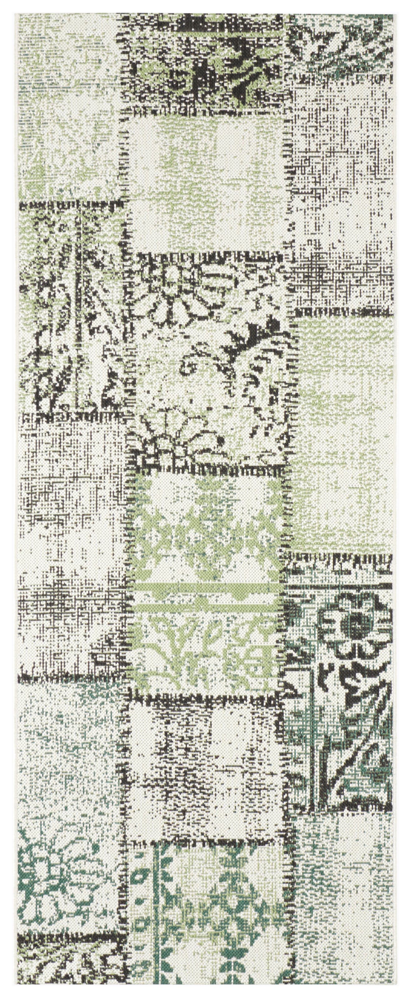 NORTHRUGS Teppich »Symi«, rechteckig, 8 mm Höhe, In- & Outdoor, Kurzflor, Läufer, Vintage, Wohnzimmer, Aussenbereich