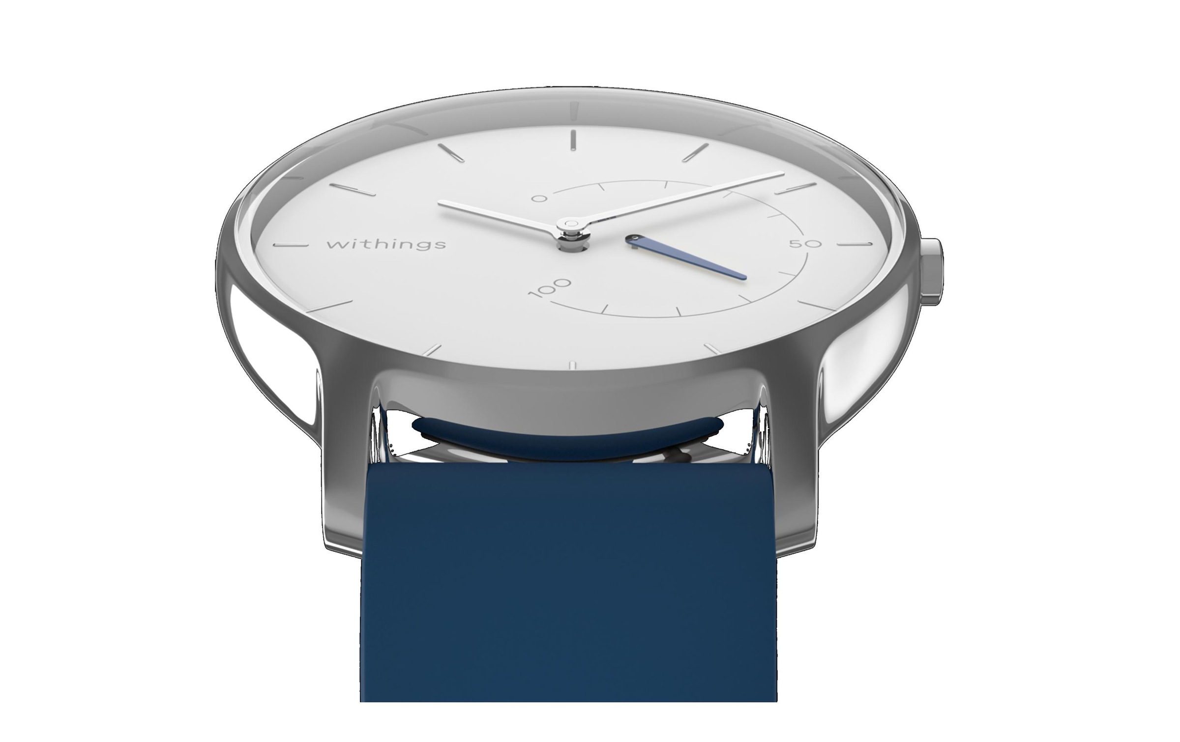 Withings Fitnessuhr »Aktivitätssensor Move Timeless Chic Silicone blau«