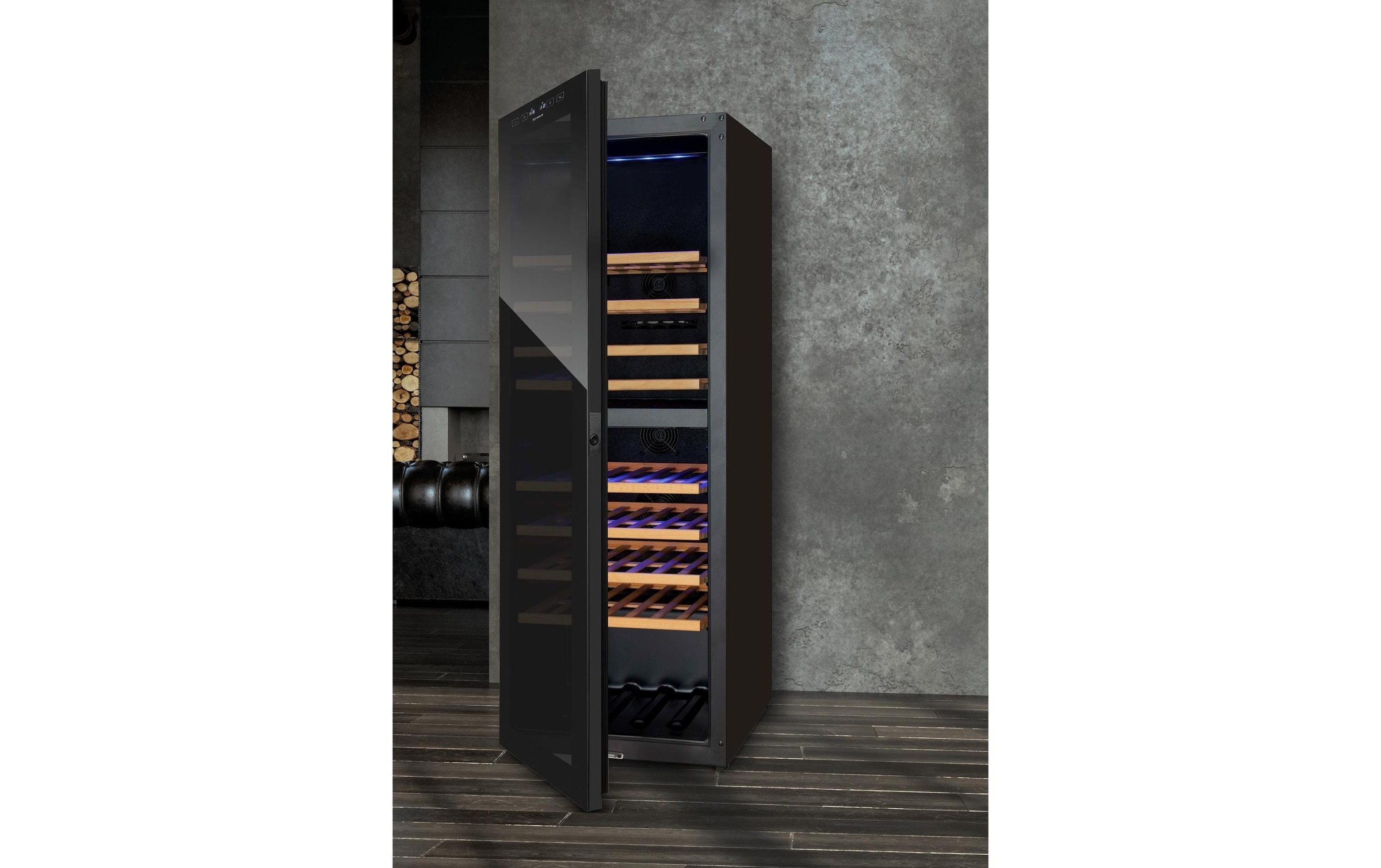 Trisa Weinkühlschrank »191l, links«, für 77 St. Standardflaschen á 075l, Holzart: Buche (Rumänien)